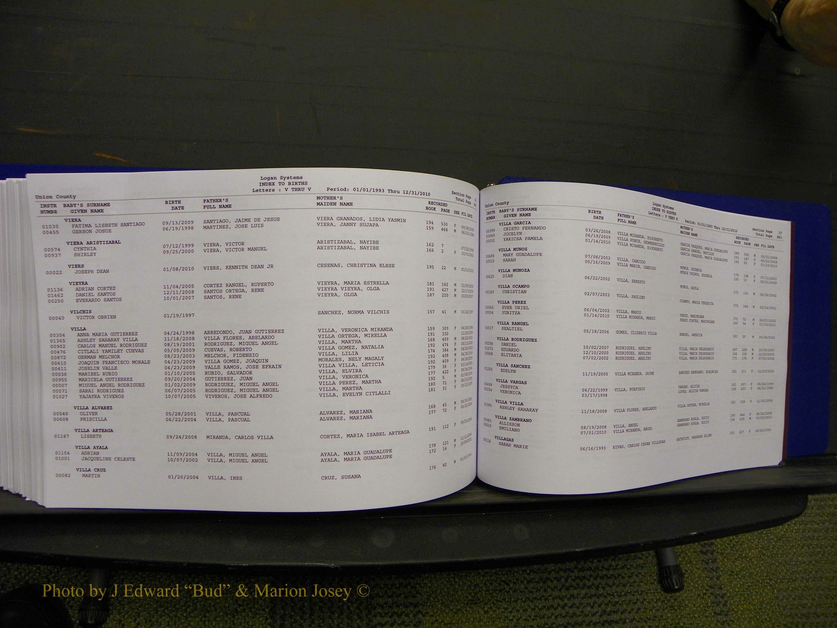 Union Co, NC Births, A-Z, 1993-2010 (463).JPG