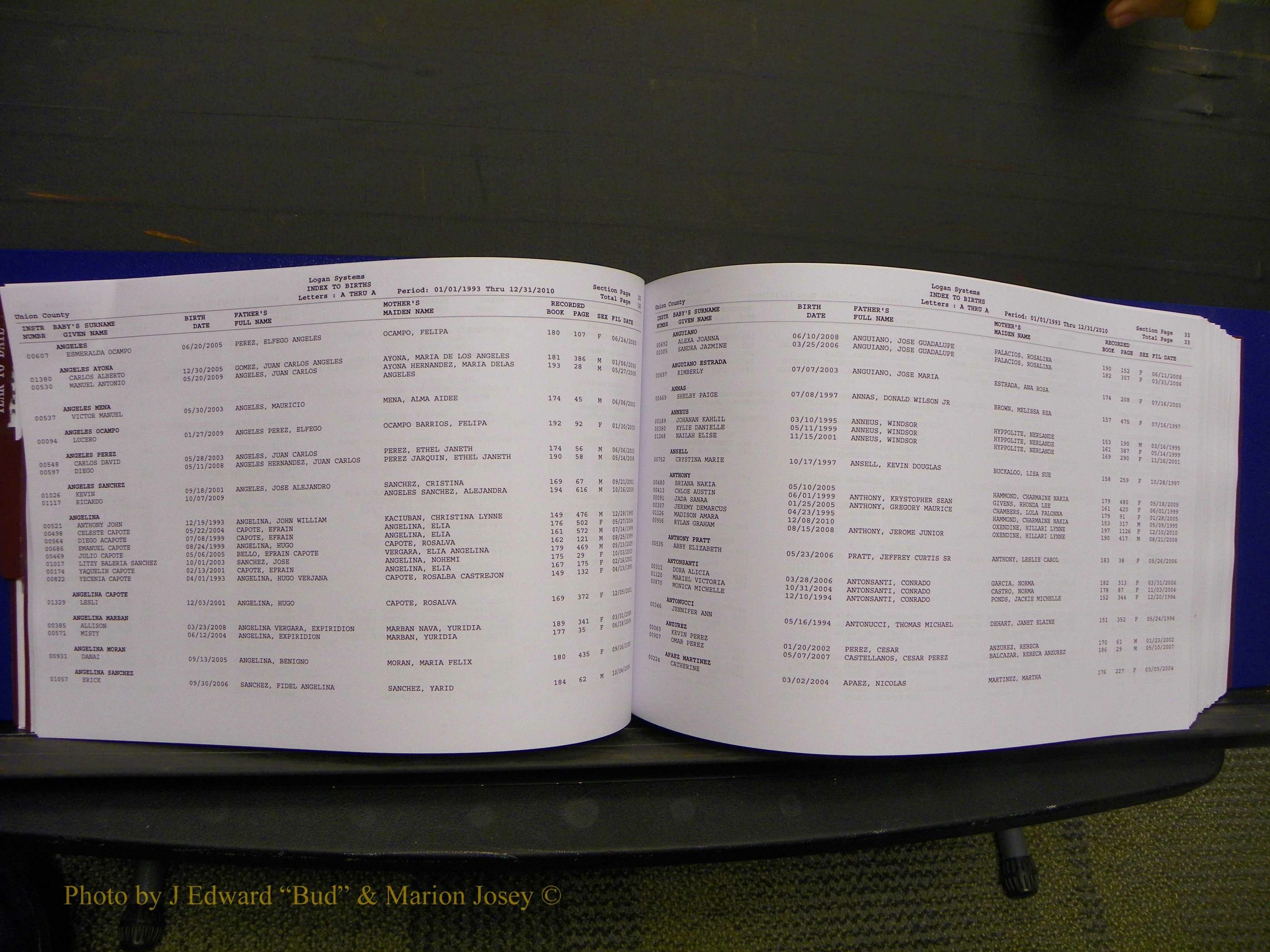 Union Co, NC Births, A-Z, 1993-2010 (48).JPG