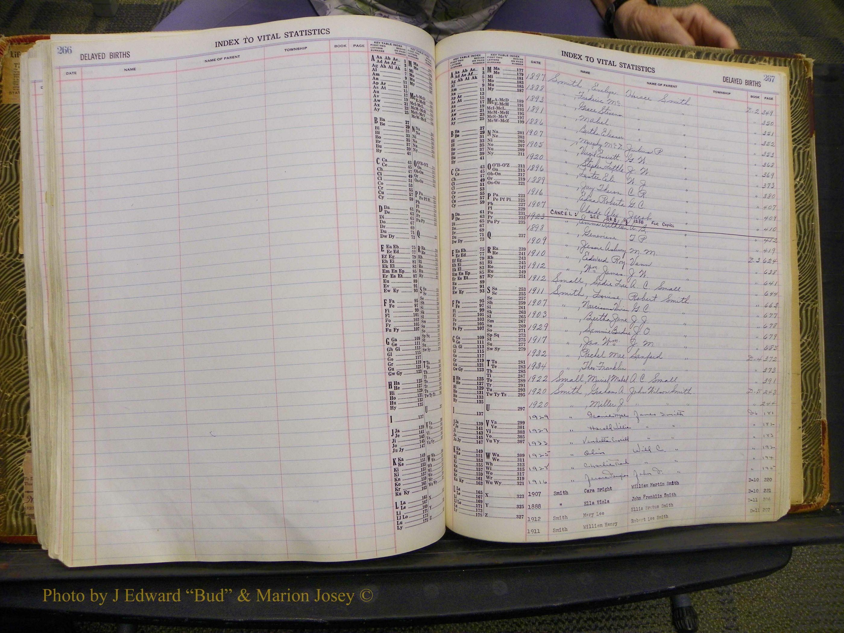 Union Co, NC Delayed Births, A-Z (156).JPG