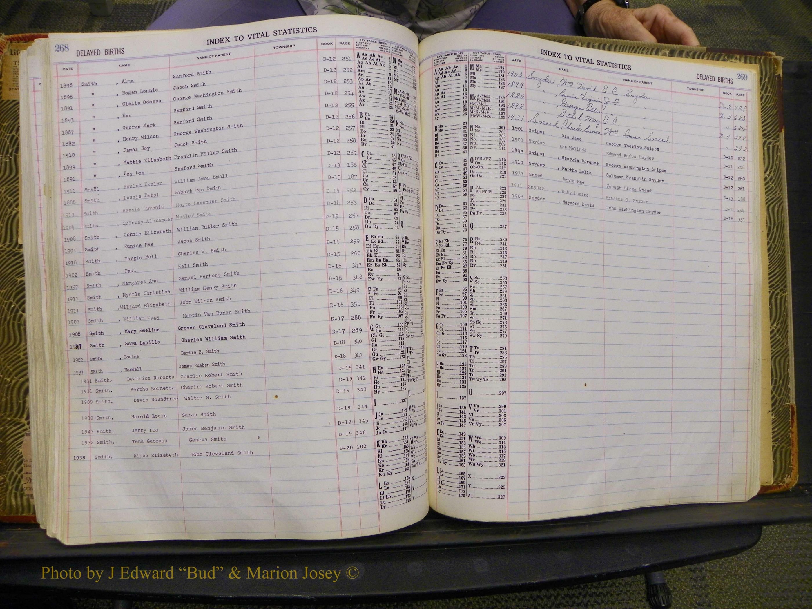 Union Co, NC Delayed Births, A-Z (157).JPG