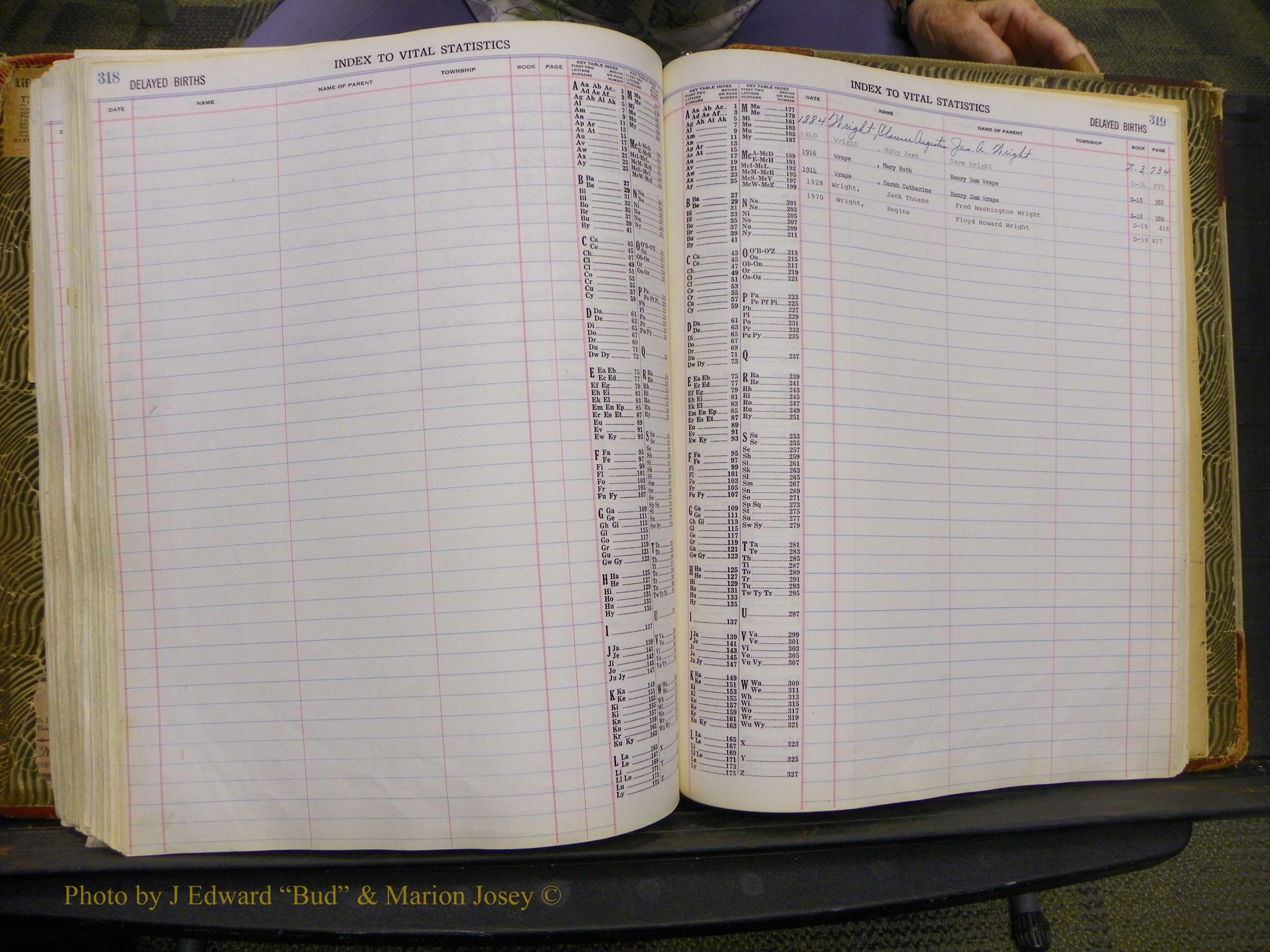 Union Co, NC Delayed Births, A-Z (185).JPG