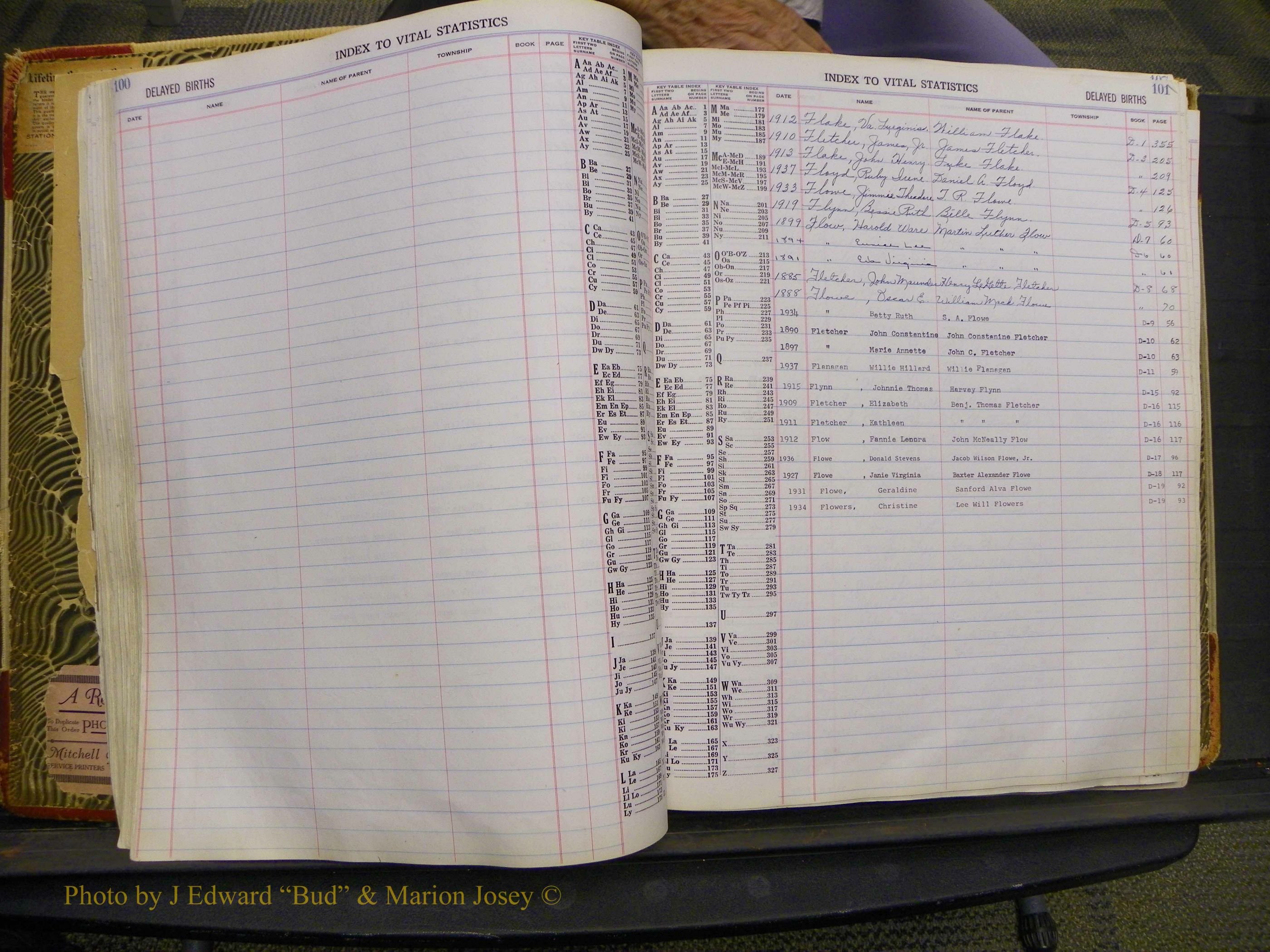 Union Co, NC Delayed Births, A-Z (54).JPG