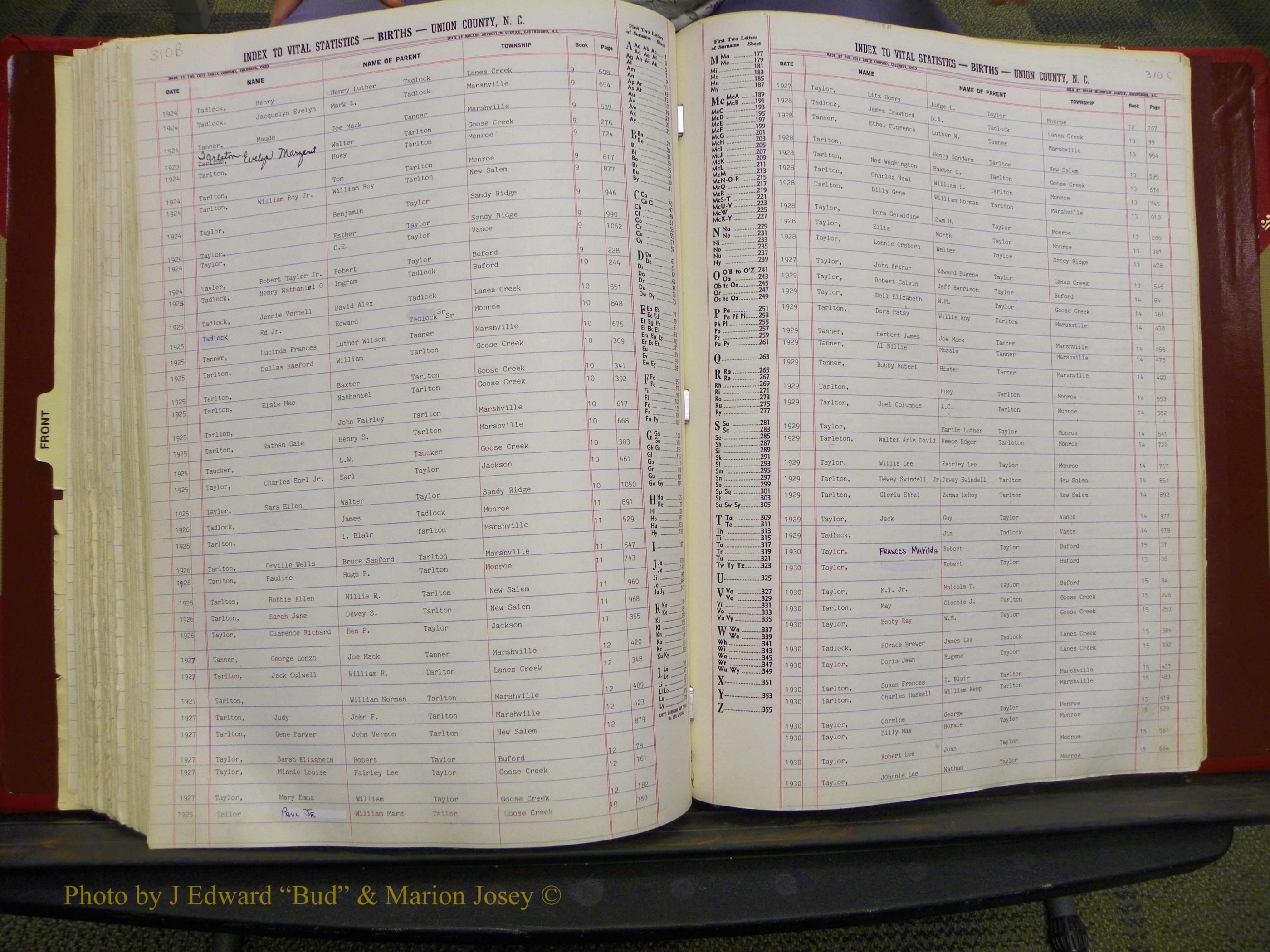 Union Co, NC Births, L-Z, 1913-1937 (169).JPG