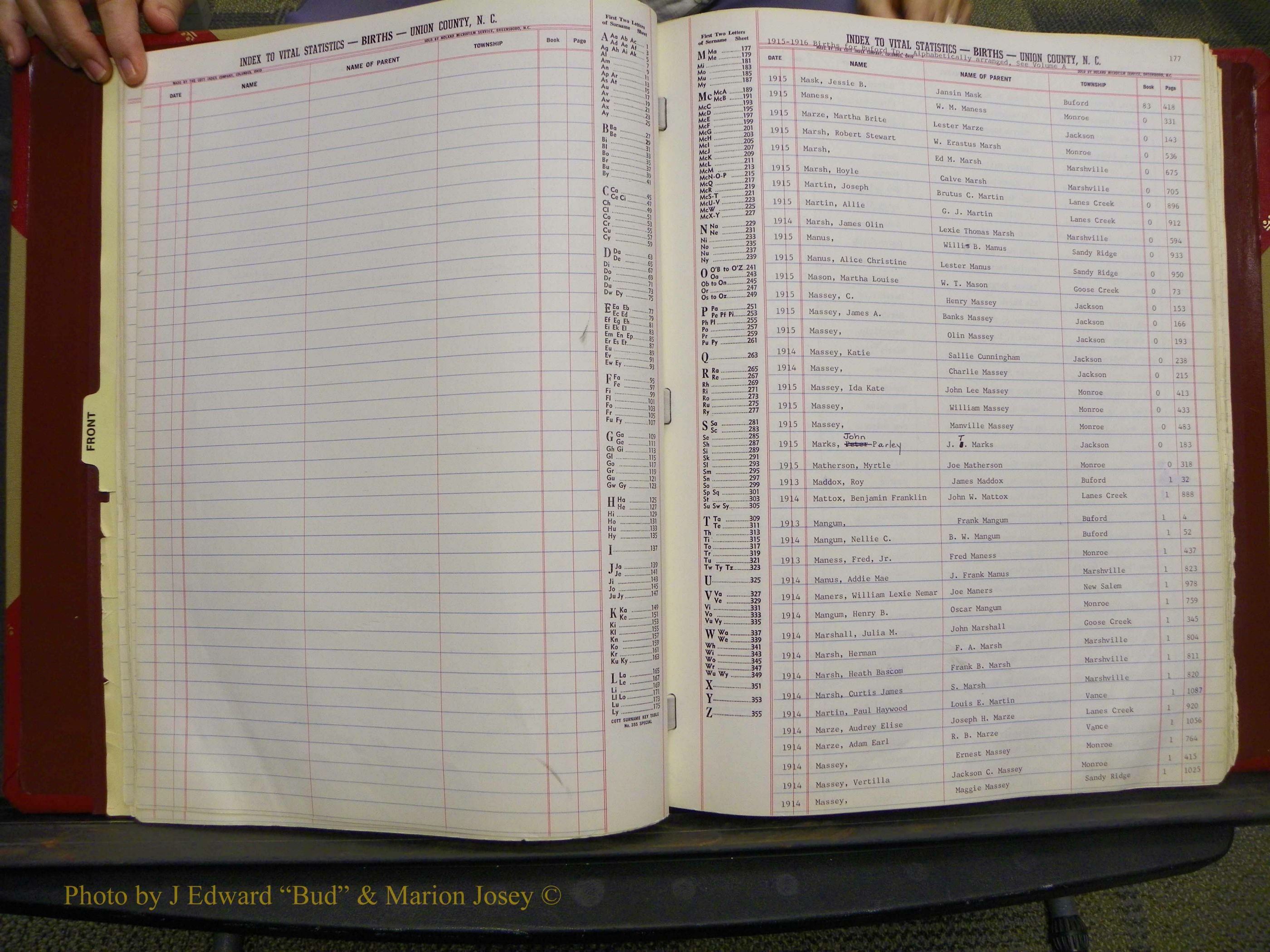 Union Co, NC Births, L-Z, 1913-1937 (18).JPG