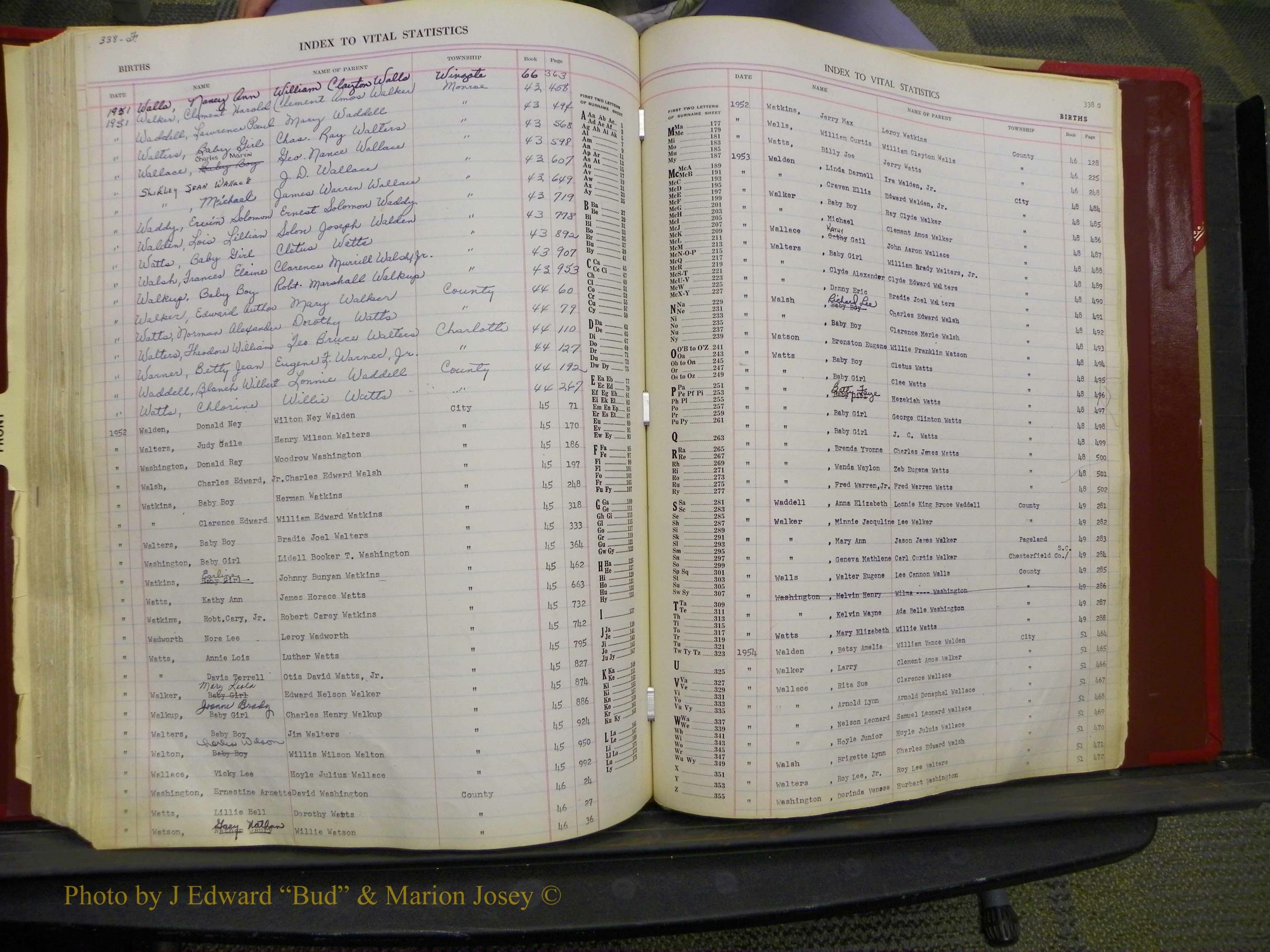 Union Co, NC Births, L-Z, 1938-1955 (169).JPG