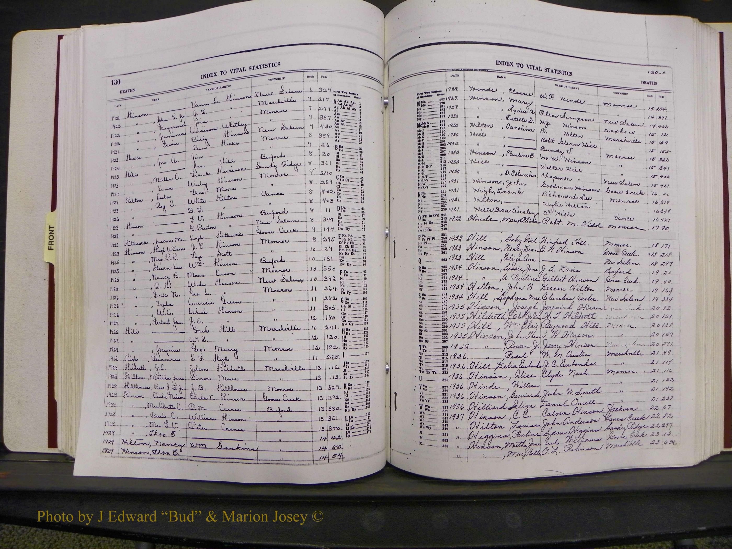 Union Co, NC Deaths, A-Z, 1914-1959 (132).JPG