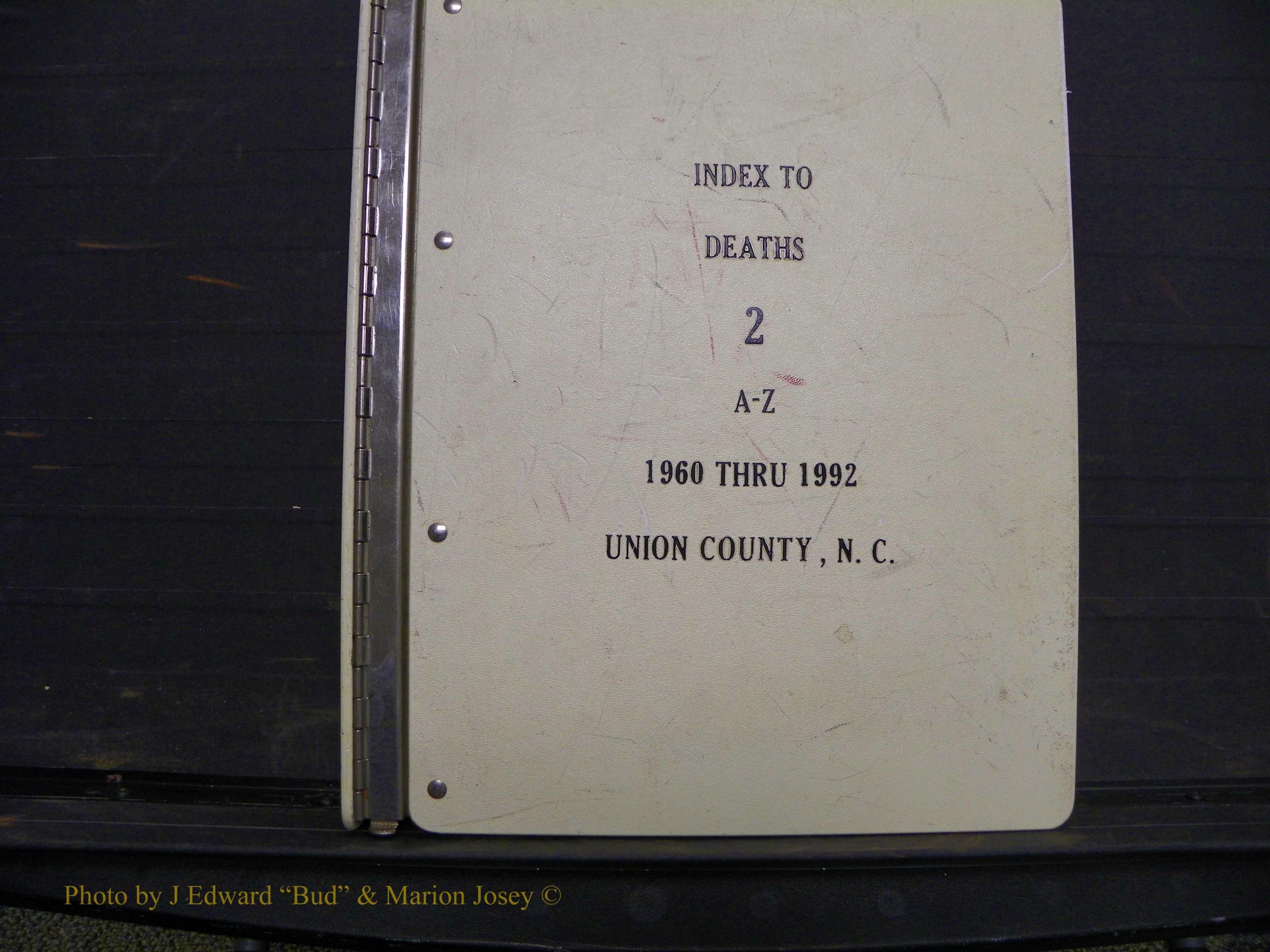 Union Co, NC Deaths, A-Z, 1960-1992 (1).JPG