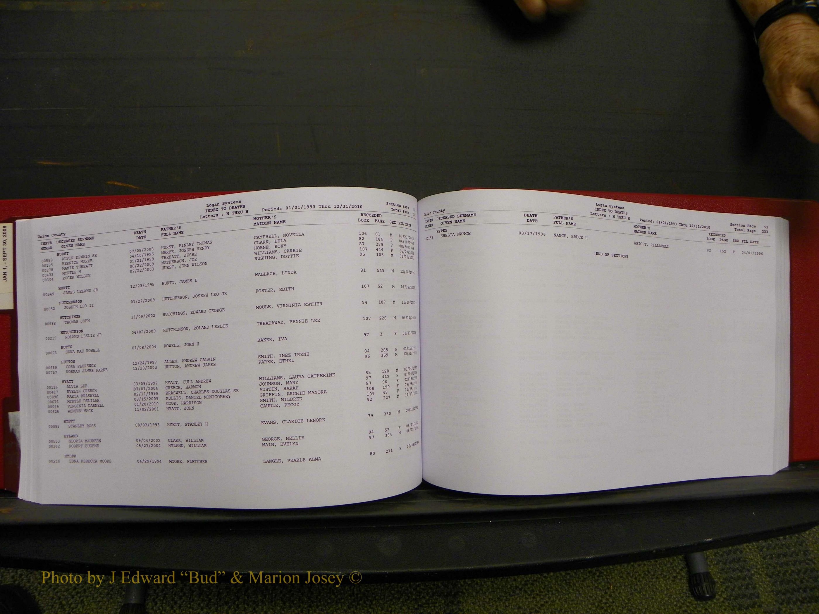 Union Co, NC Deaths, A-Z, 1993-2010 (135).JPG