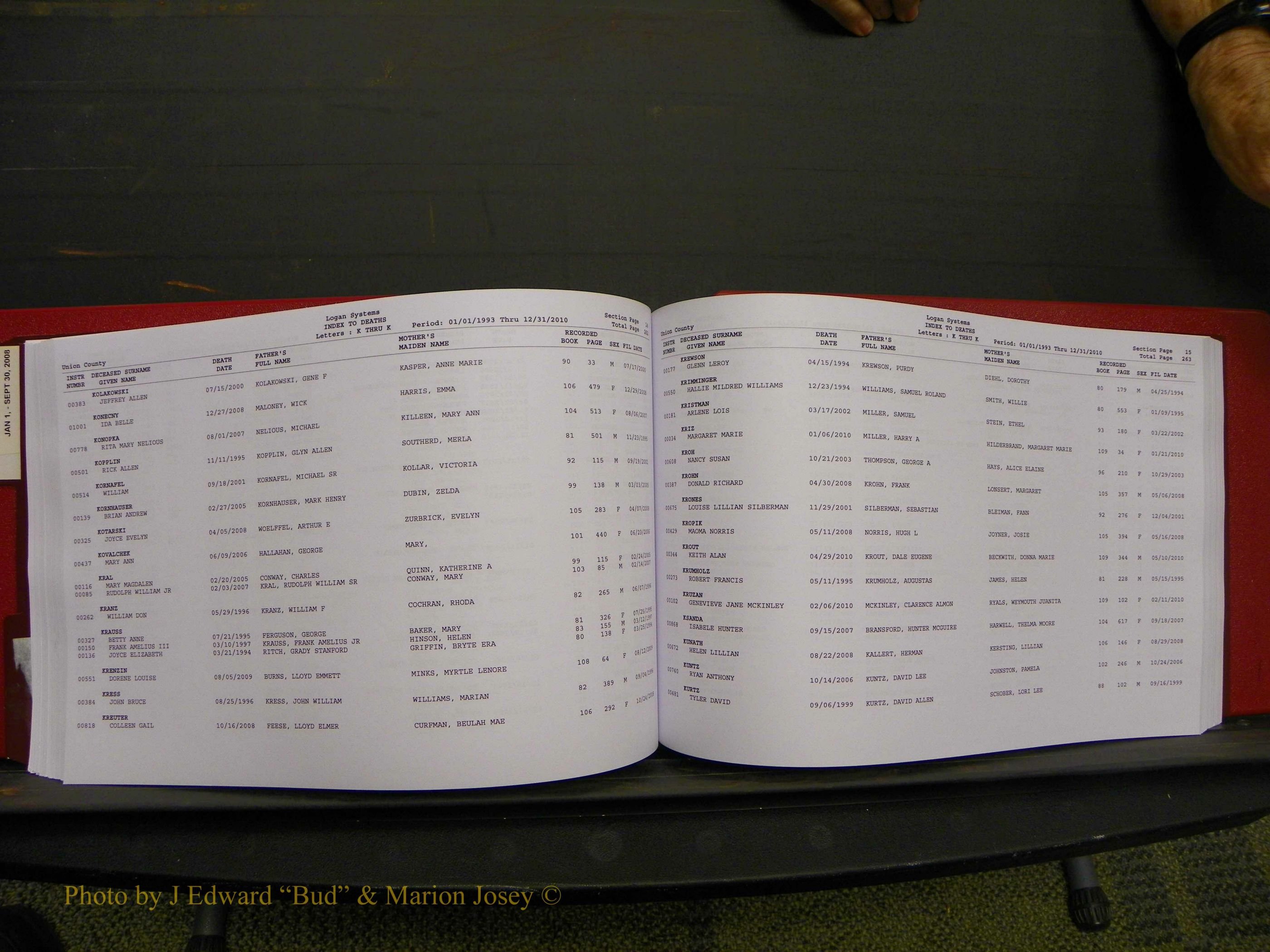 Union Co, NC Deaths, A-Z, 1993-2010 (149).JPG