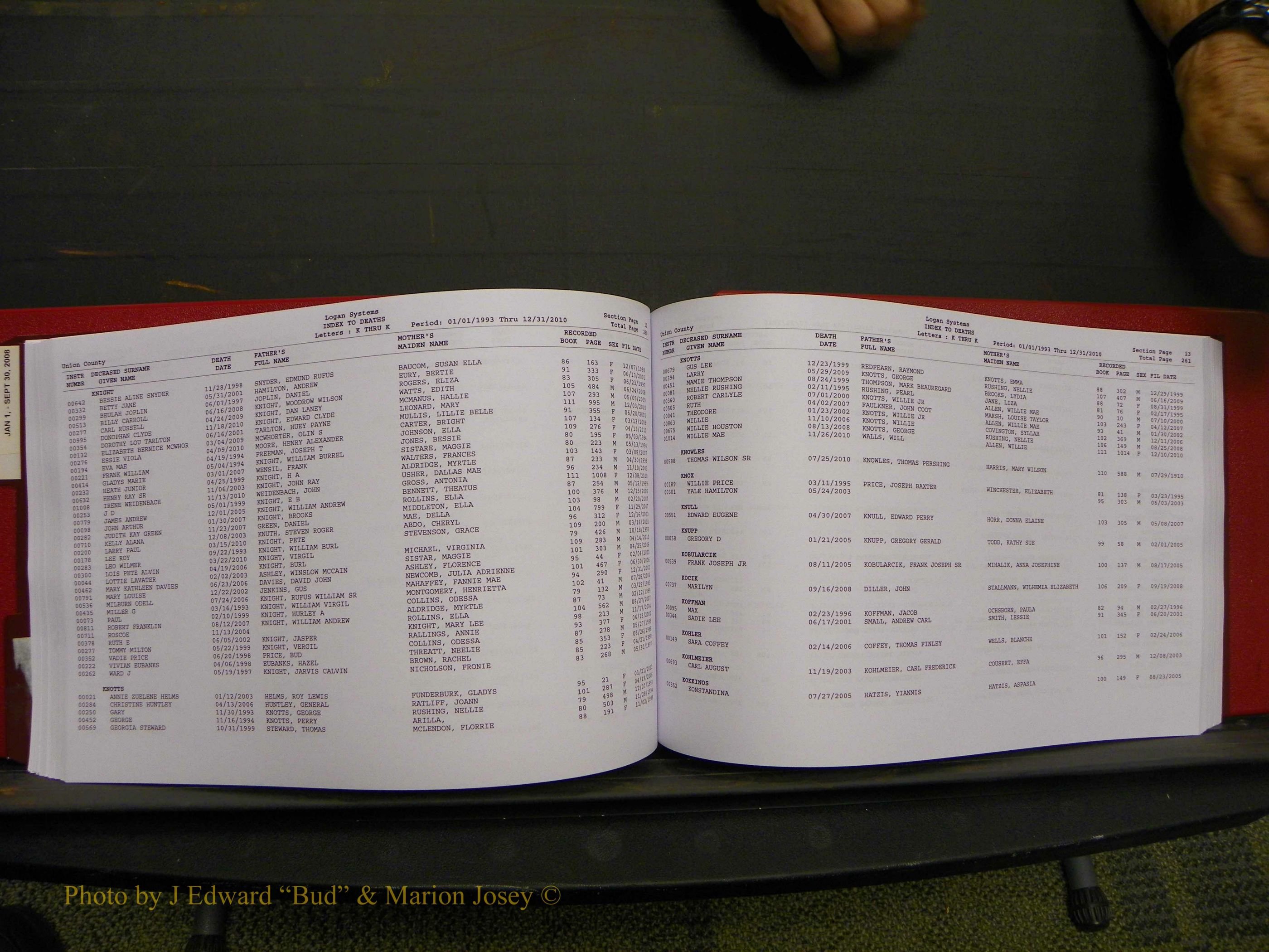 Union Co, NC Deaths, A-Z, 1993-2010 (150).JPG