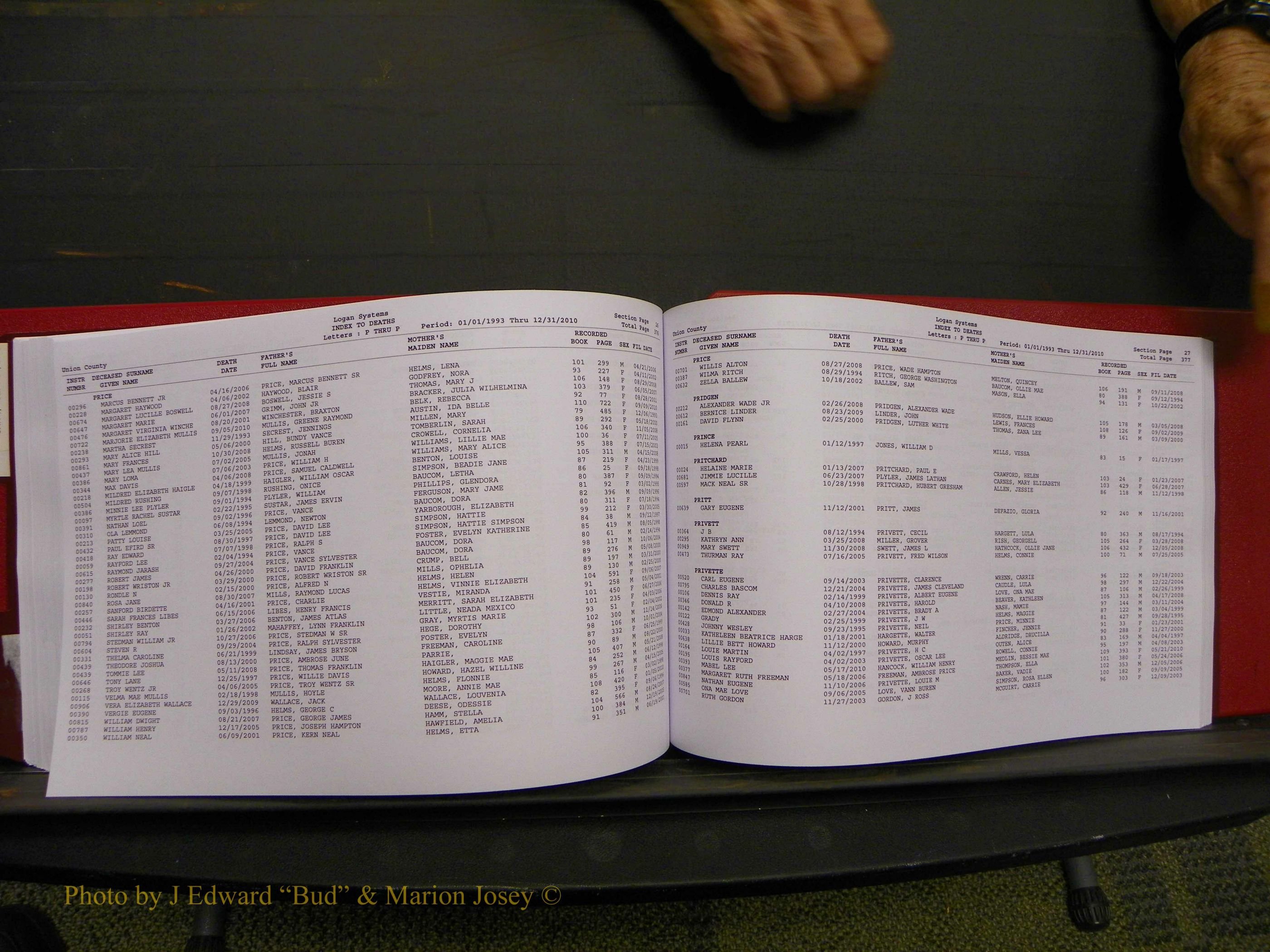 Union Co, NC Deaths, A-Z, 1993-2010 (206).JPG