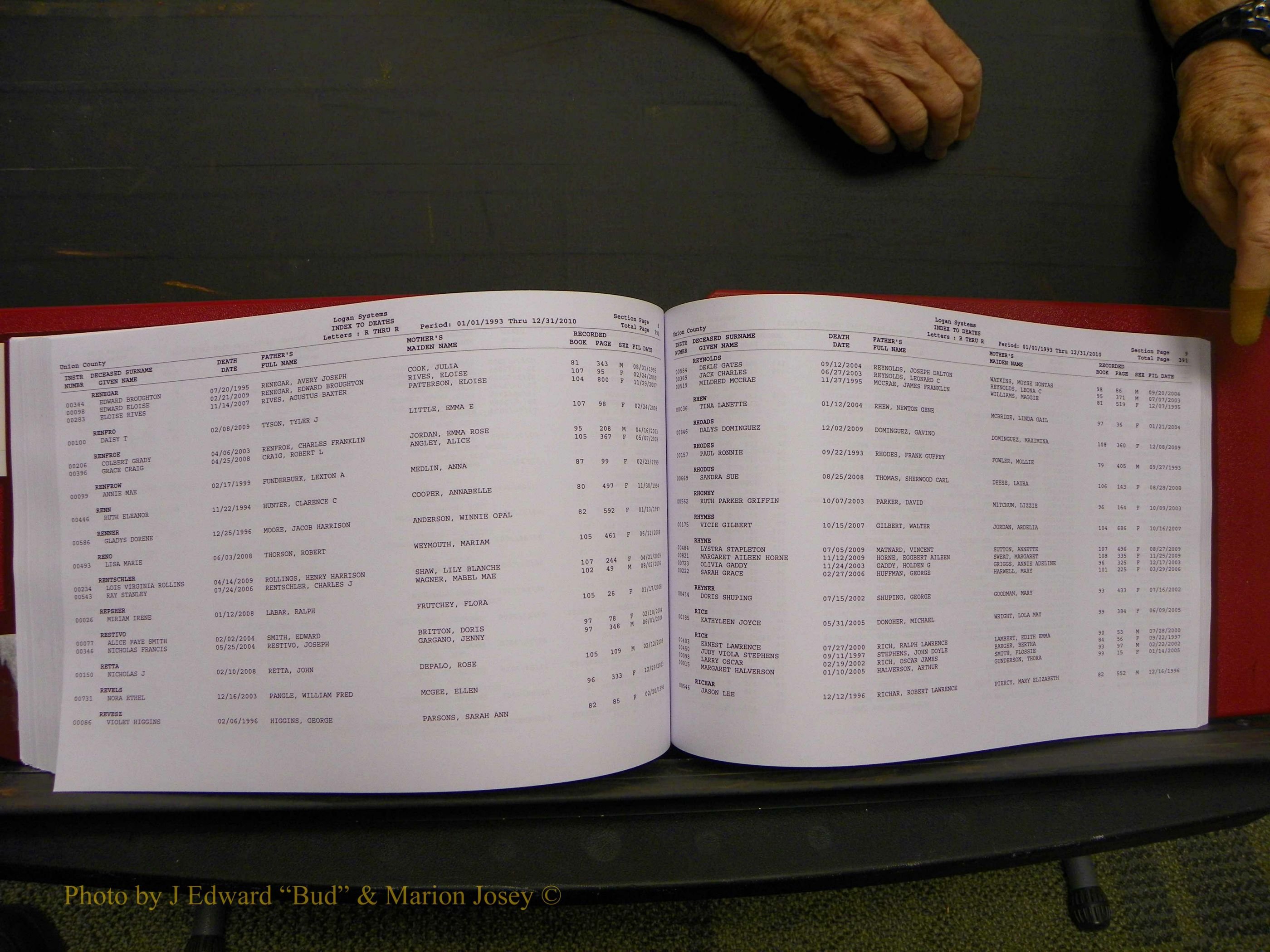 Union Co, NC Deaths, A-Z, 1993-2010 (213).JPG