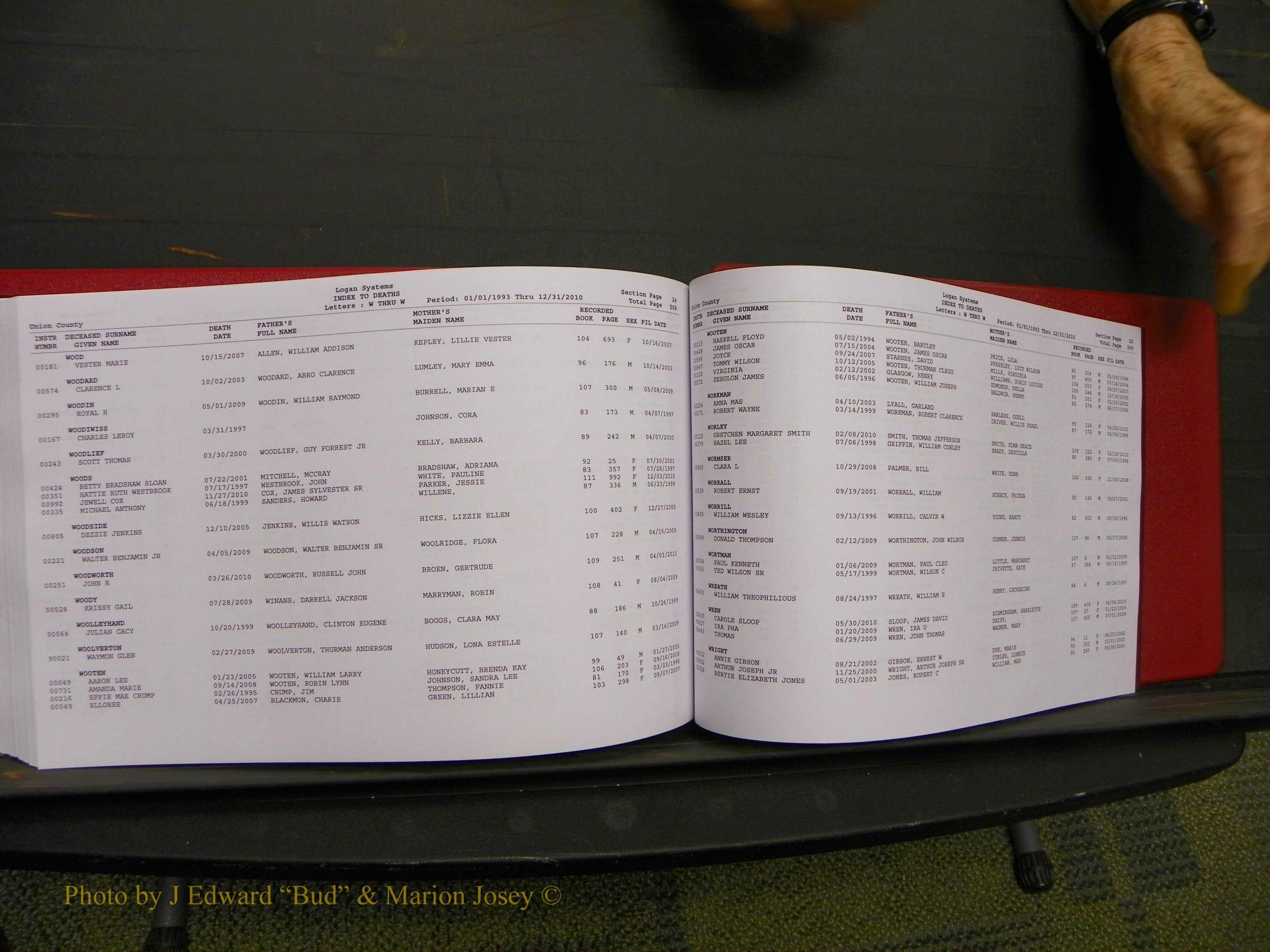 Union Co, NC Deaths, A-Z, 1993-2010 (273).JPG