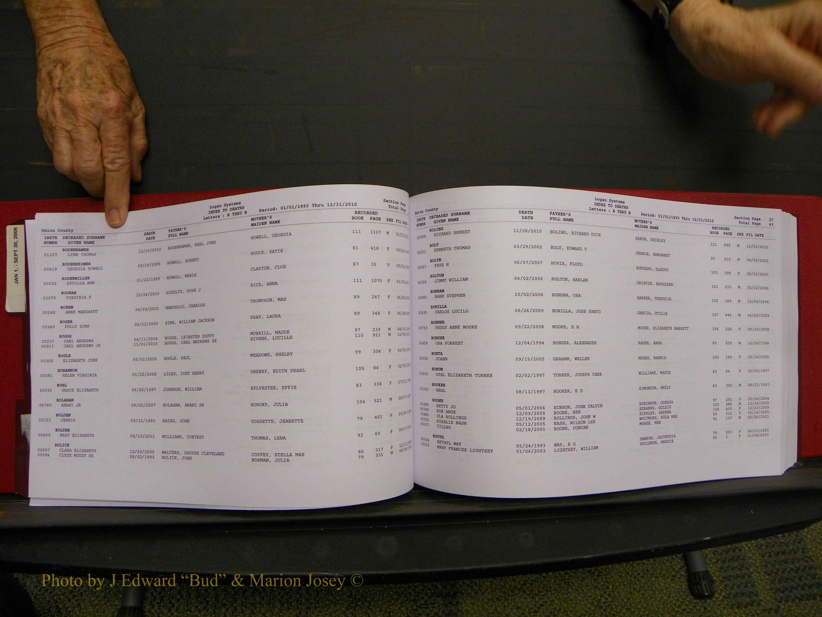 Union Co, NC Deaths, A-Z, 1993-2010 (41).JPG