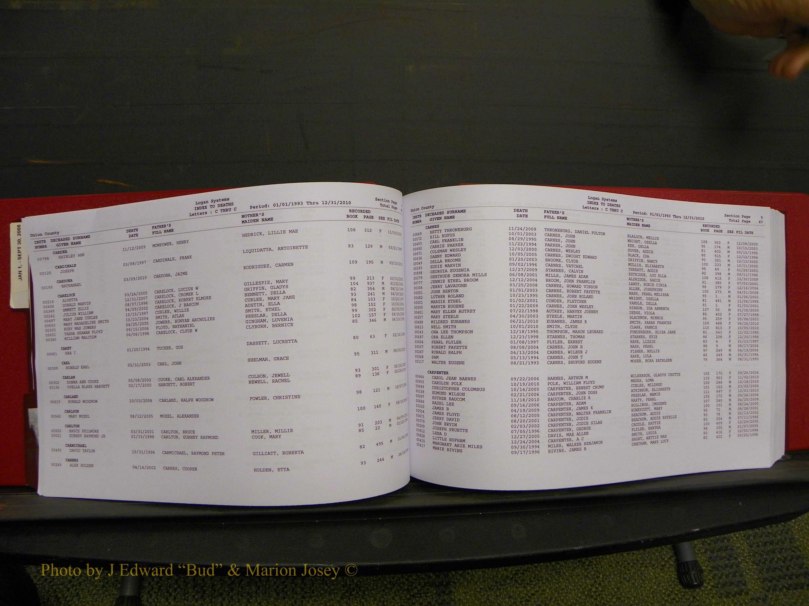 Union Co, NC Deaths, A-Z, 1993-2010 (53).JPG