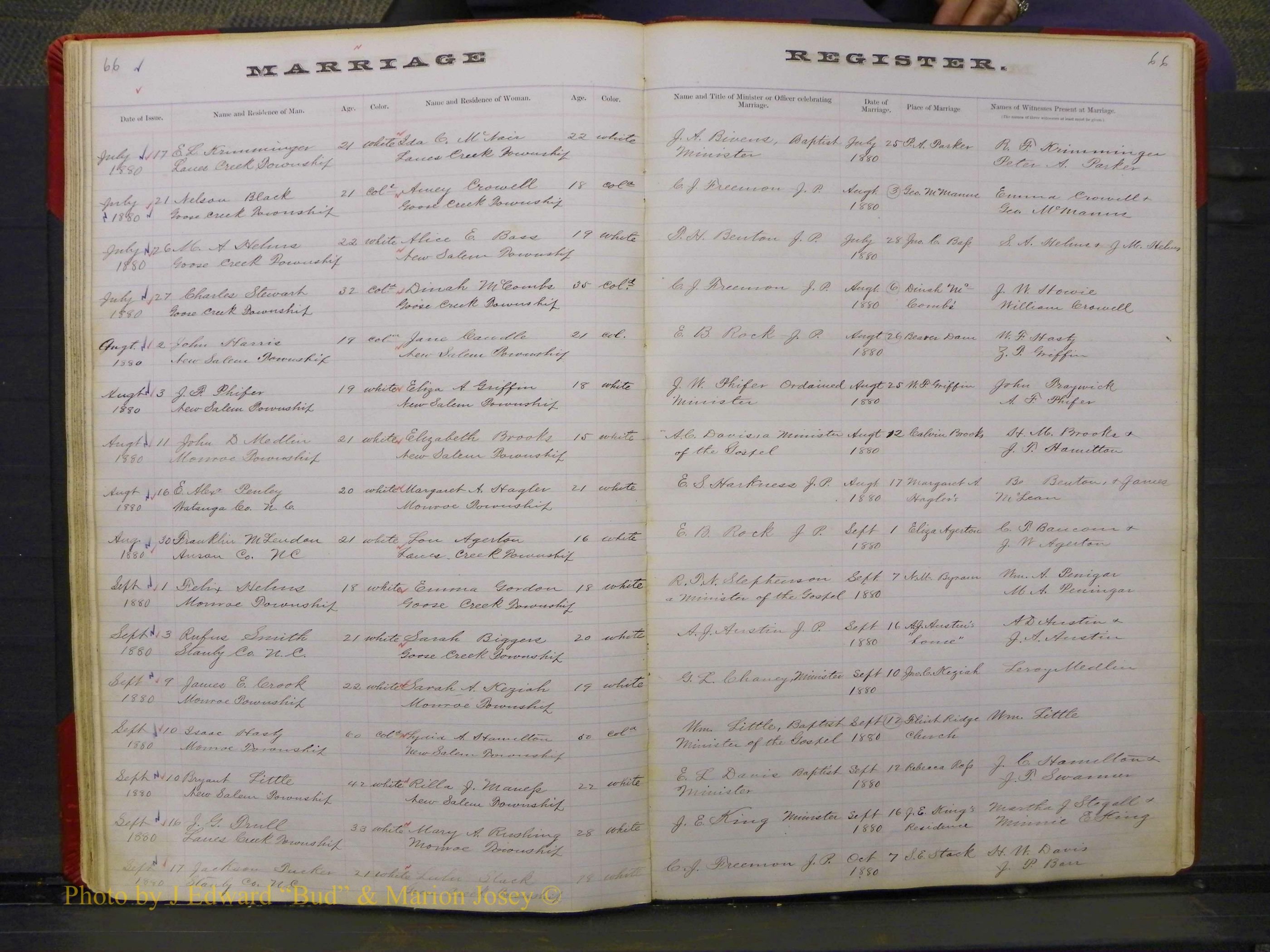 Union Co, NC Marriage Book 3, A-Z, 1873-1884 (67).JPG
