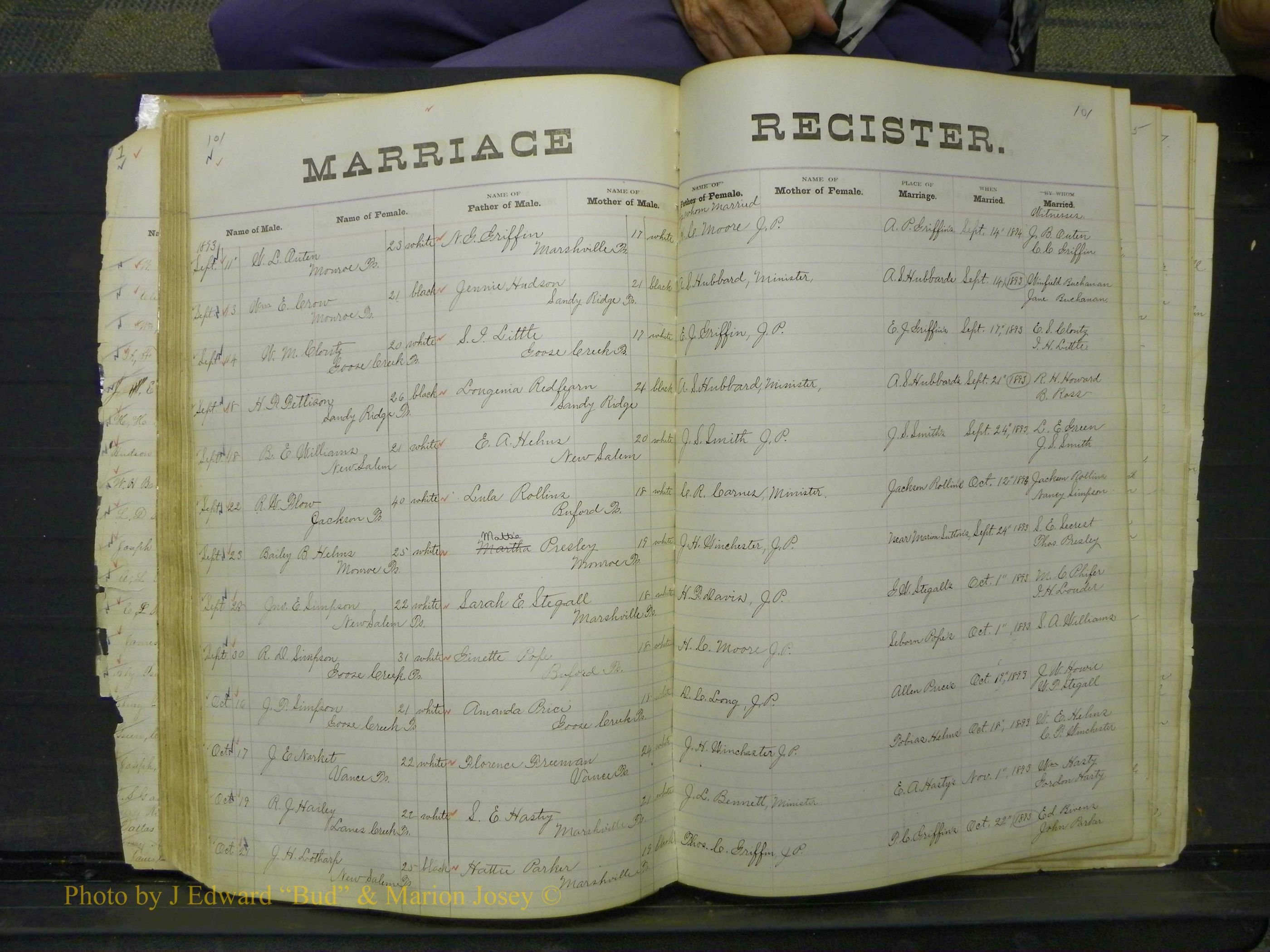 Union Co, NC Marriage Book 4, A-Z, 1870-1894 (106).JPG