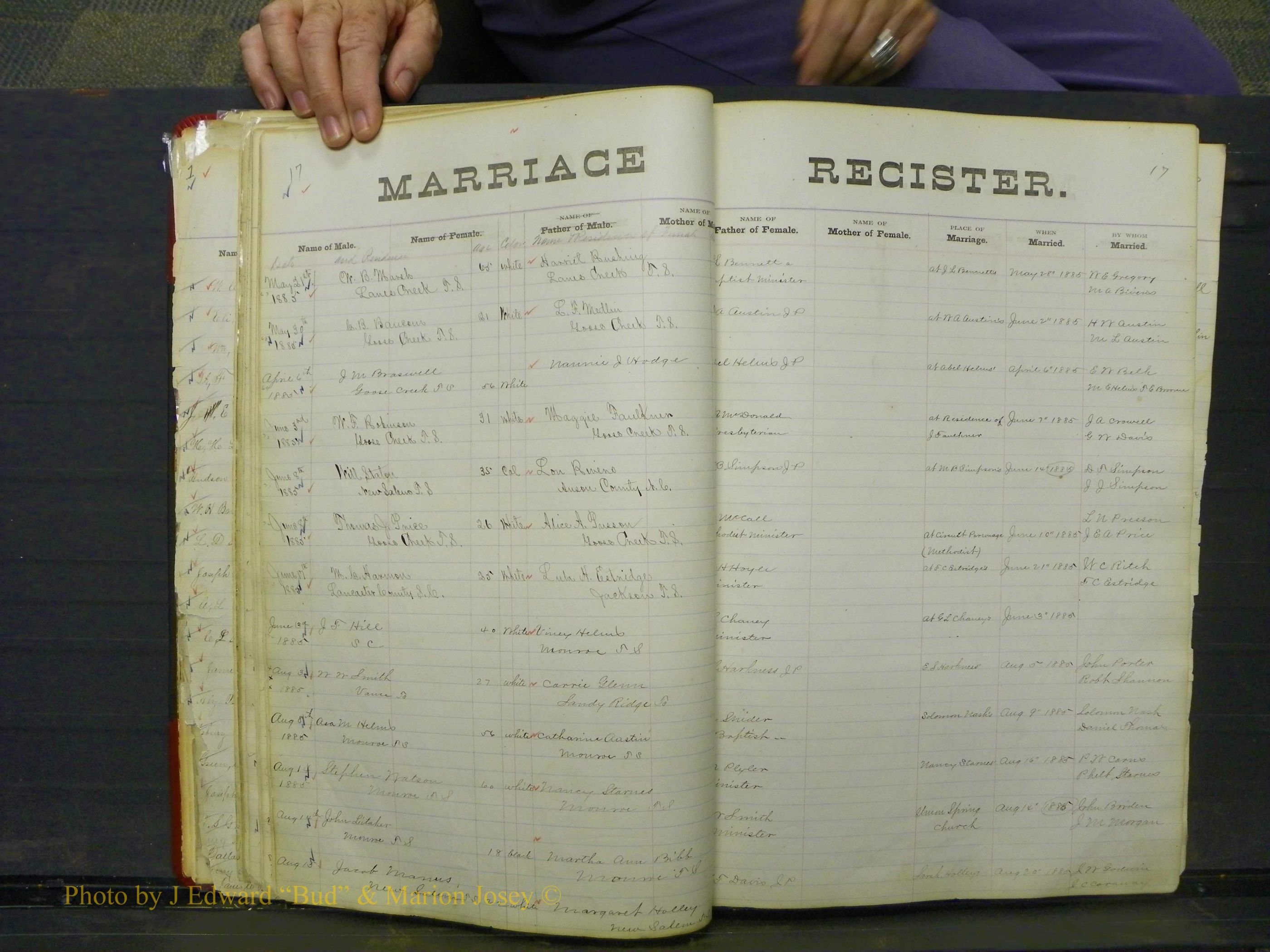 Union Co, NC Marriage Book 4, A-Z, 1870-1894 (20).JPG