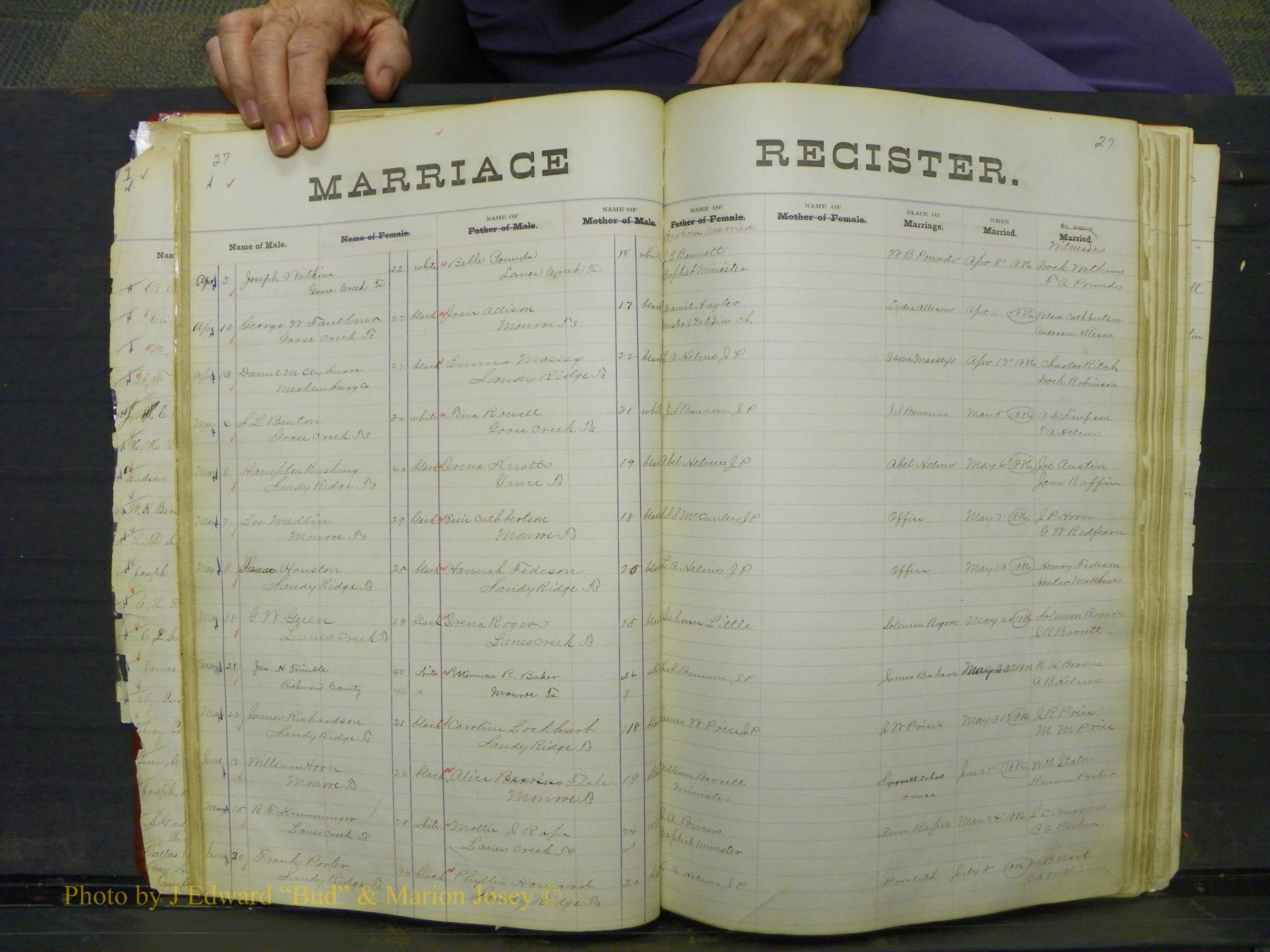 Union Co, NC Marriage Book 4, A-Z, 1870-1894 (30).JPG