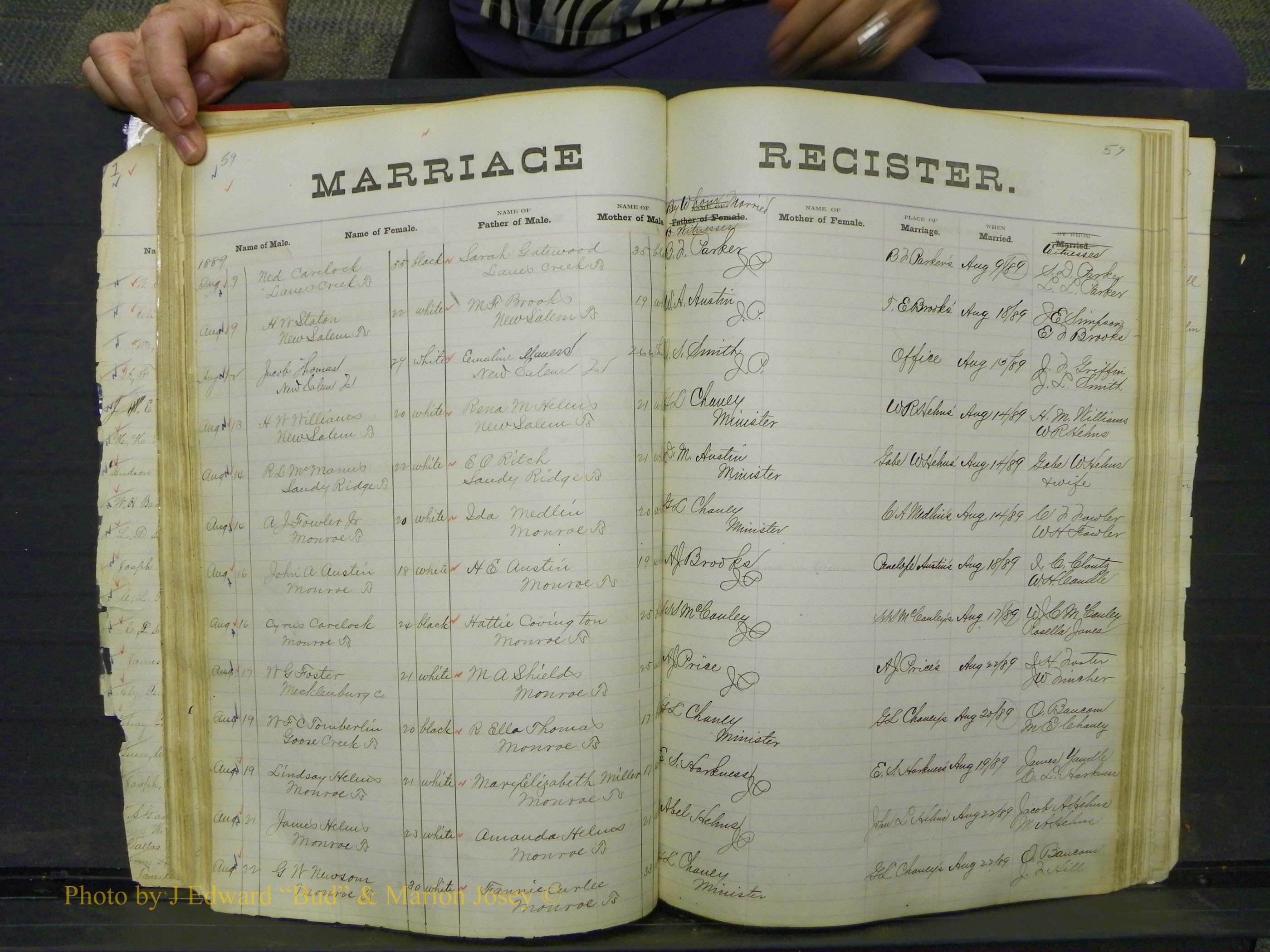 Union Co, NC Marriage Book 4, A-Z, 1870-1894 (64).JPG