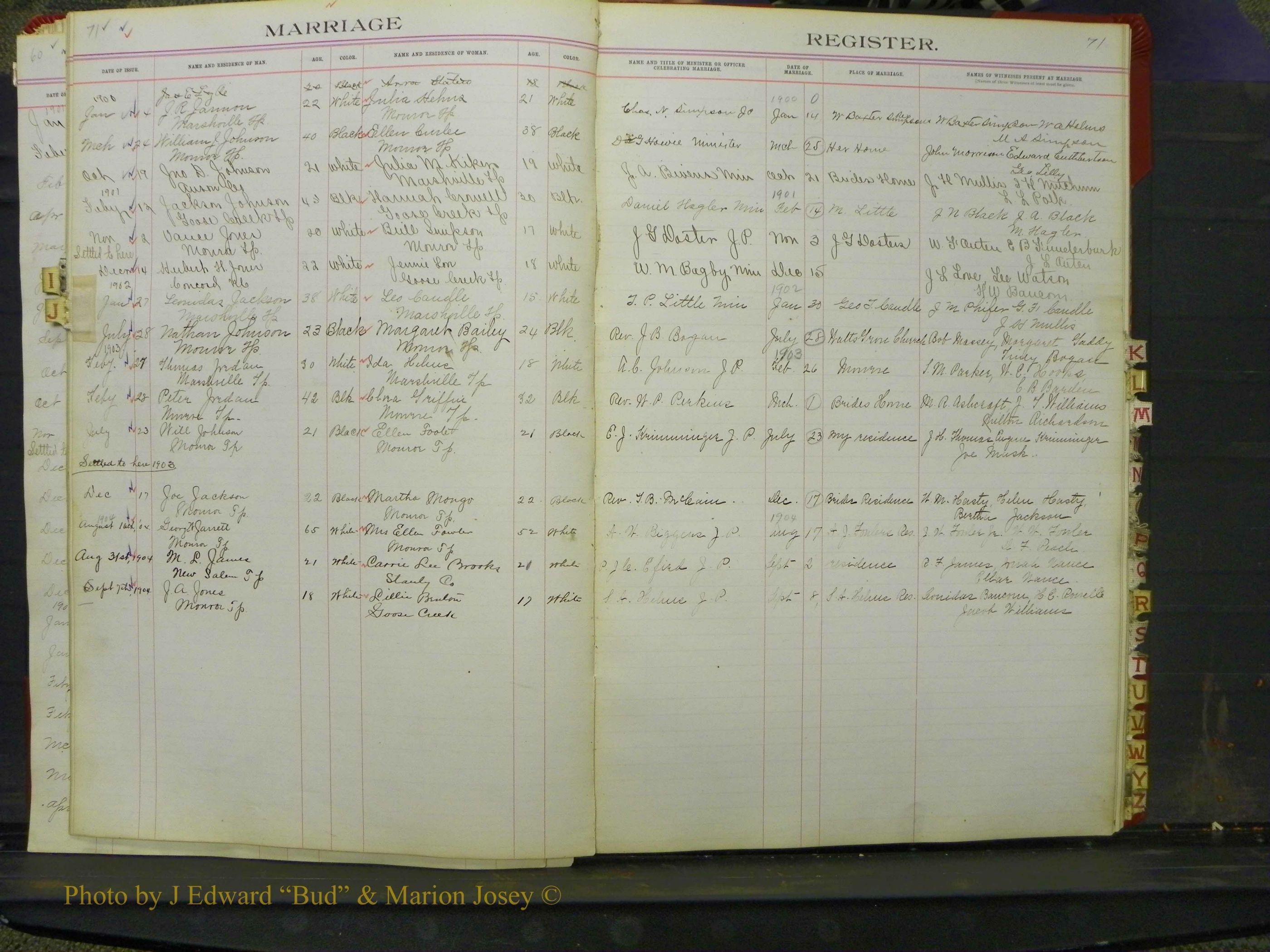 Union Co, NC Marriage Book 6, A-Z, 1898-1902 (34).JPG
