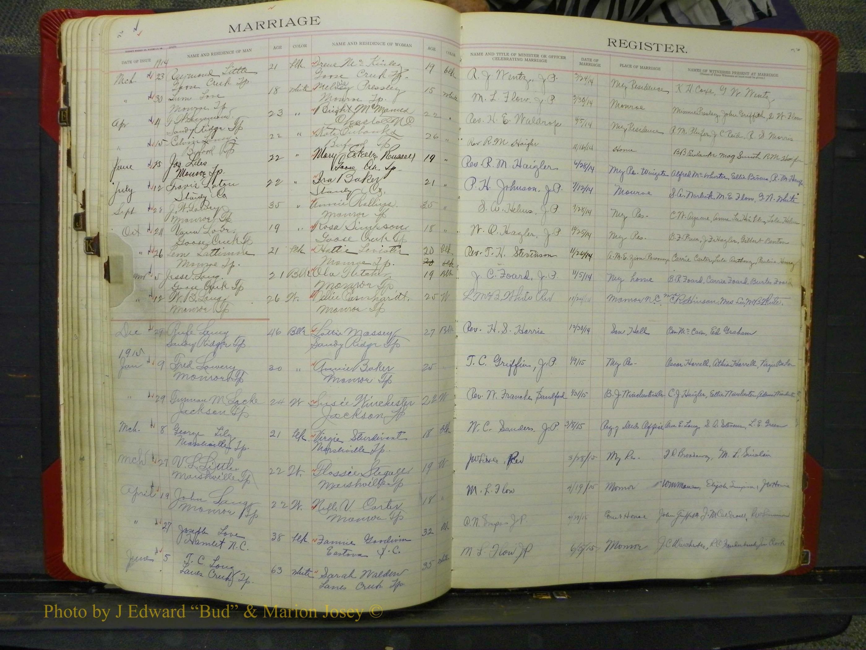 Union Co, NC Marriage Book 8, A-Z, 1914-1920 (71).JPG