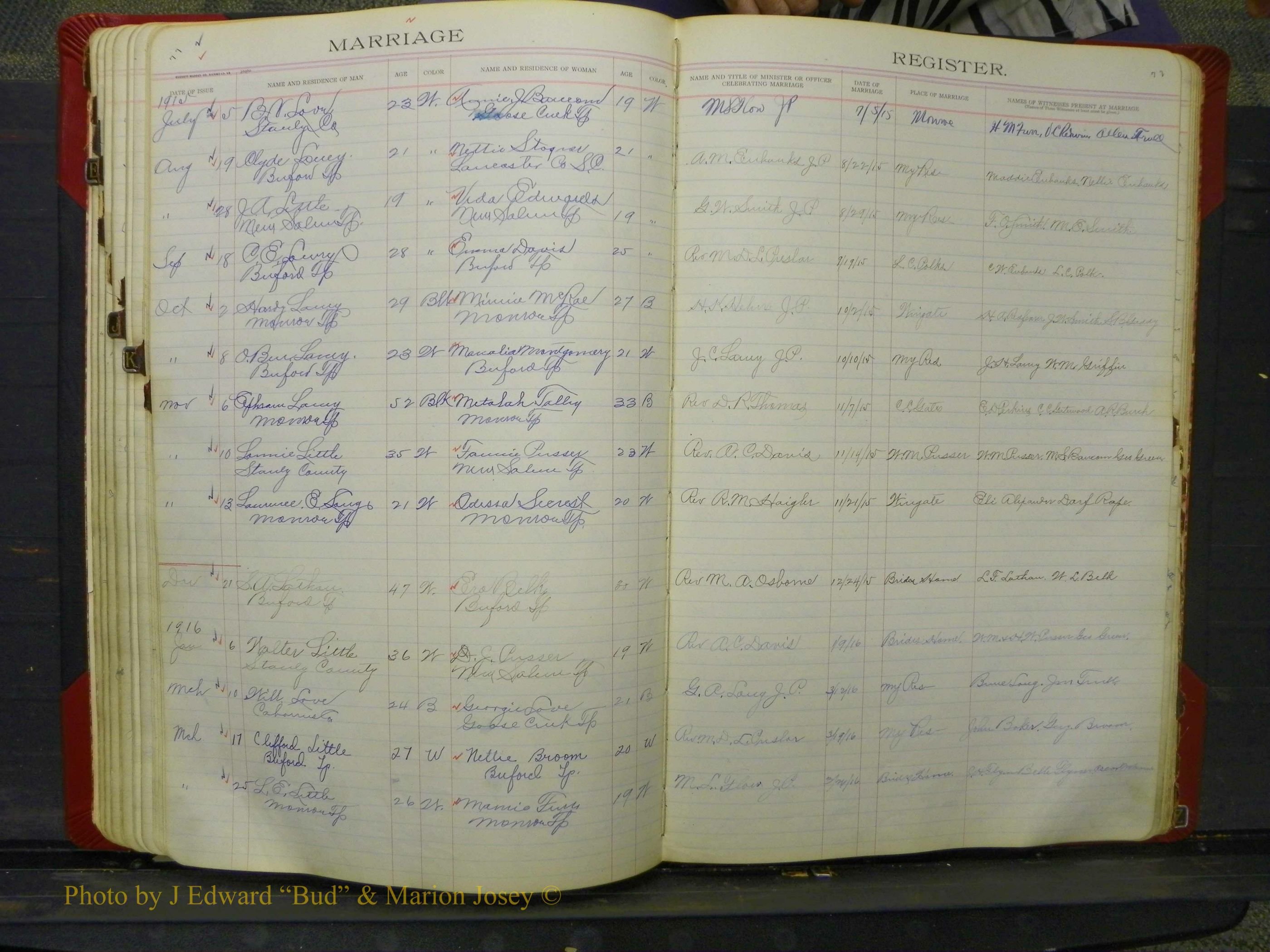 Union Co, NC Marriage Book 8, A-Z, 1914-1920 (72).JPG