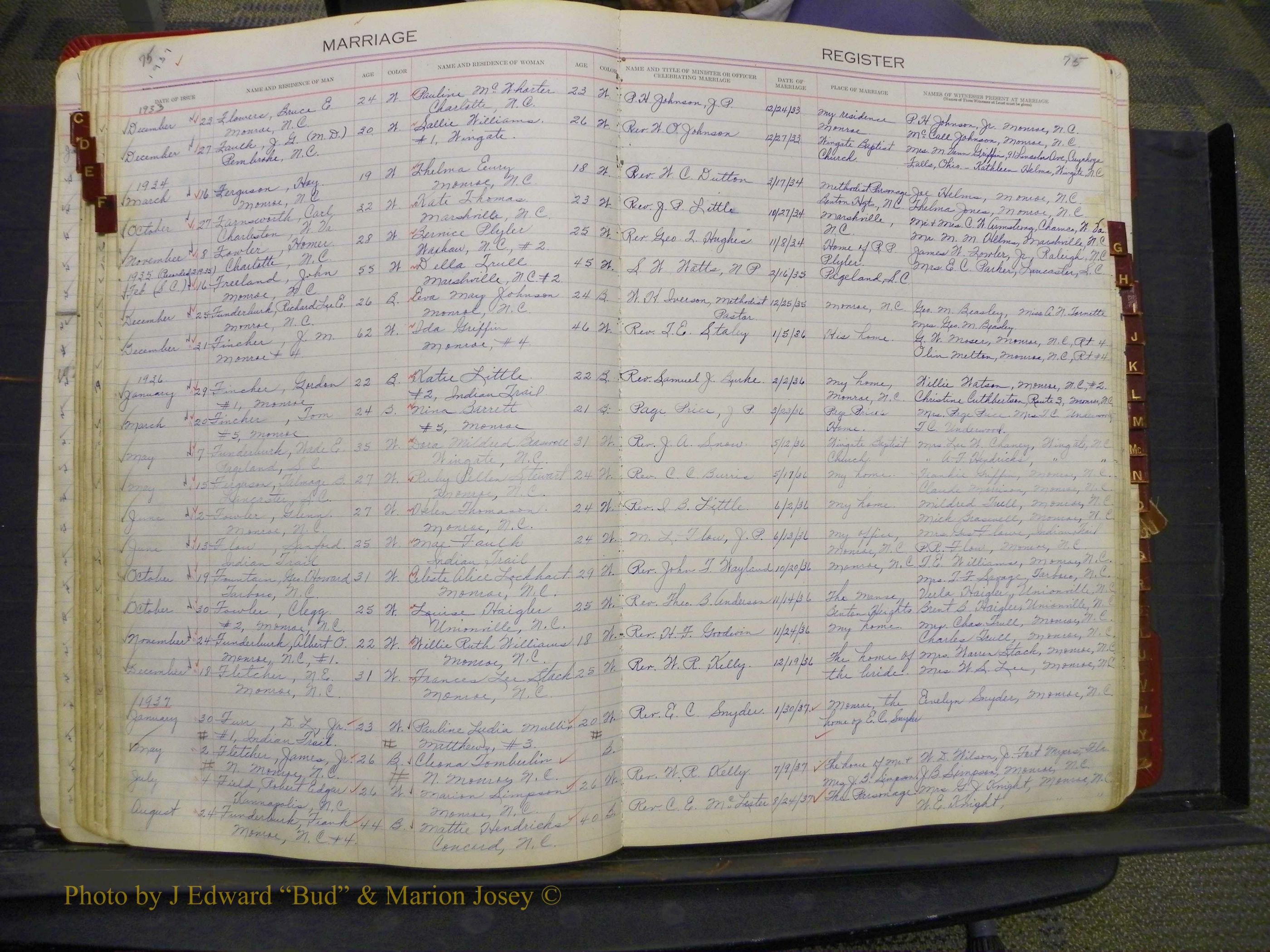 Union Co, NC Marriages, Book 9, 1920-1938 (39).JPG