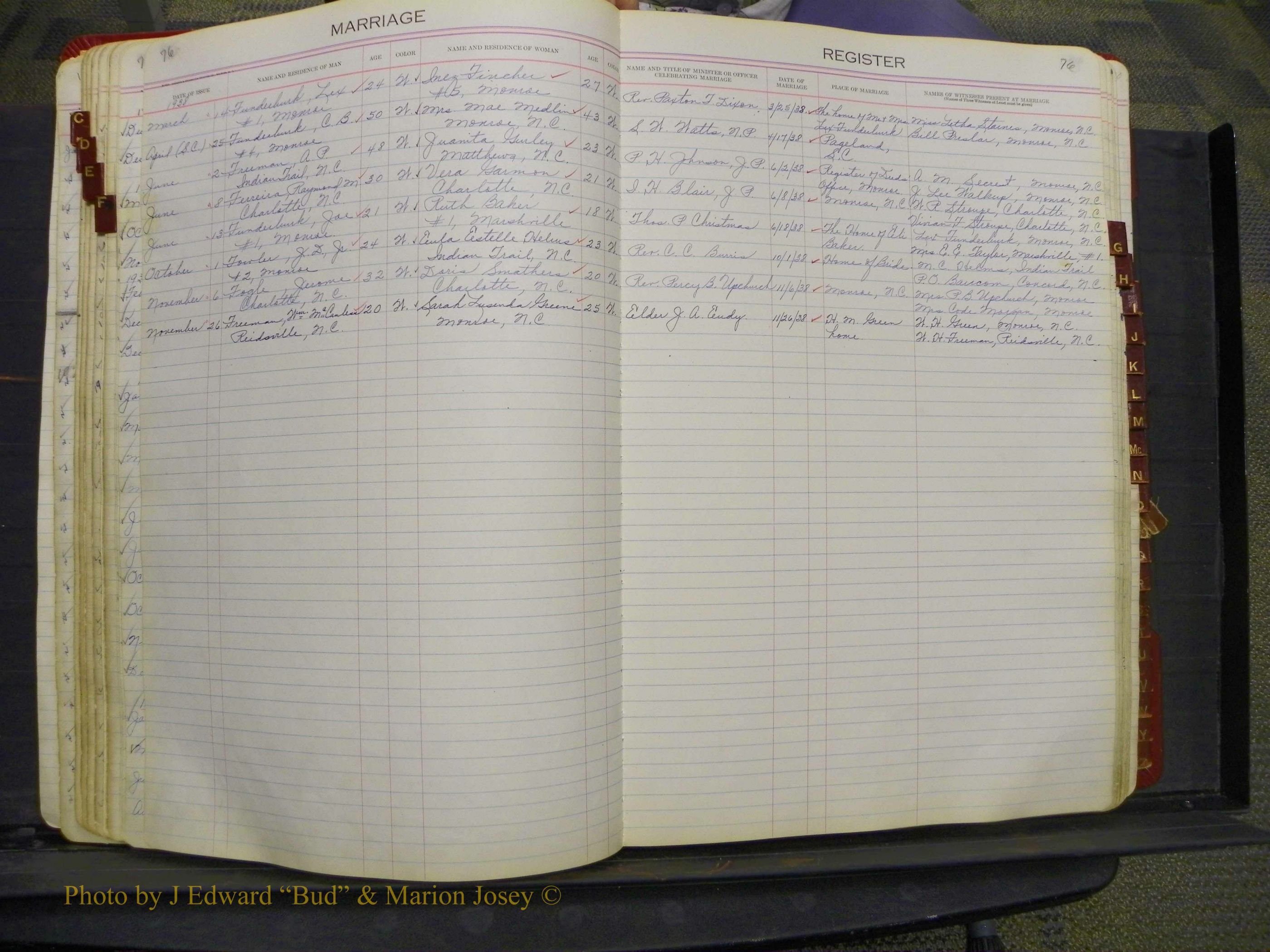 Union Co, NC Marriages, Book 9, 1920-1938 (40).JPG