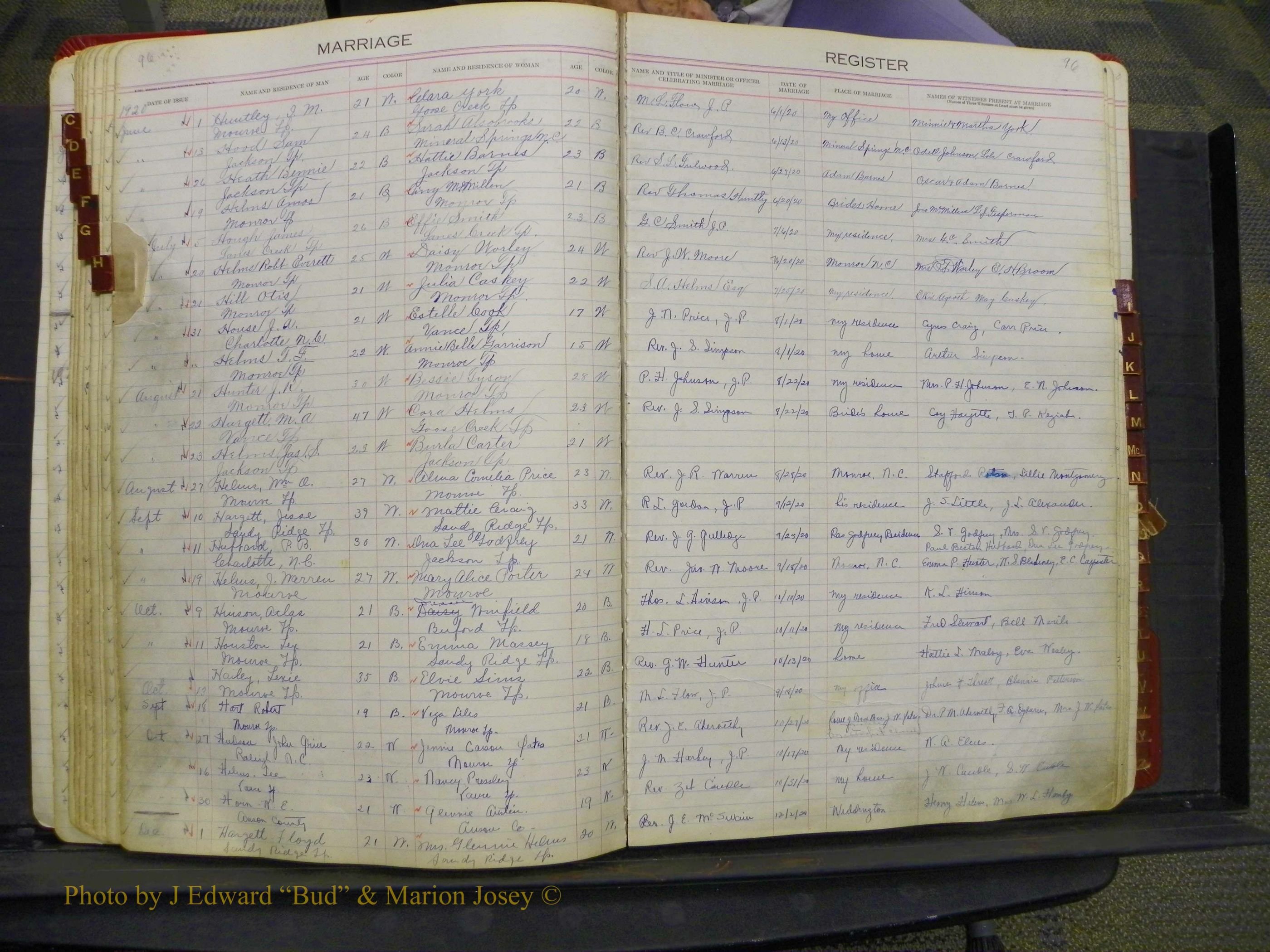 Union Co, NC Marriages, Book 9, 1920-1938 (49).JPG