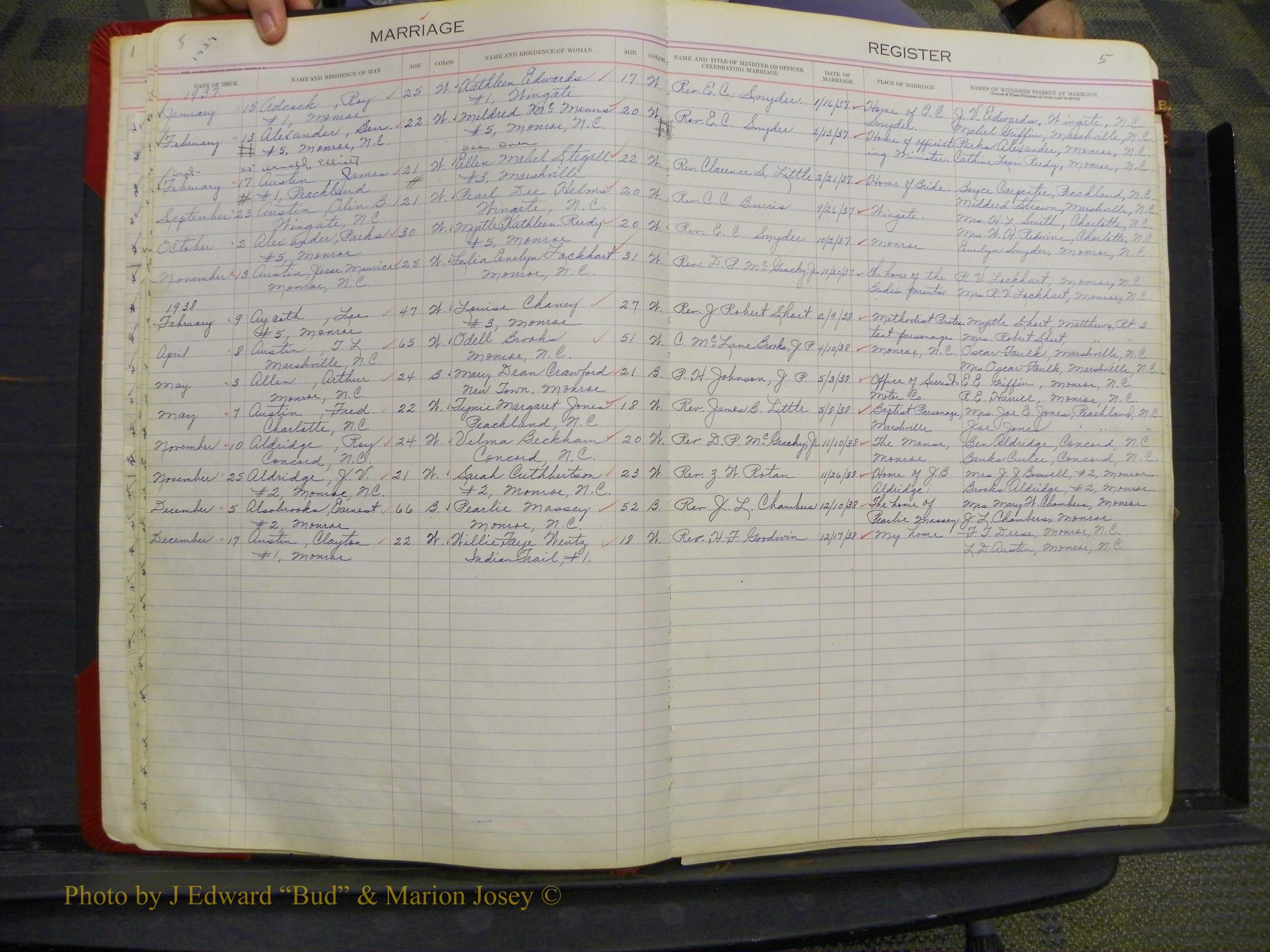 Union Co, NC Marriages, Book 9, 1920-1938 (5).JPG
