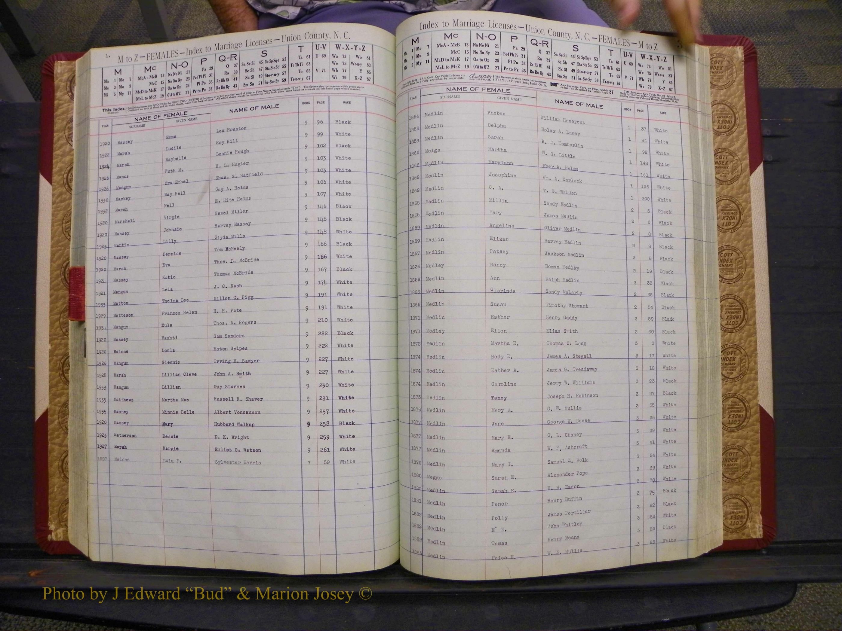 Union Co, NC Marriages Female Index, A-Z, 1842-1936 (145).JPG