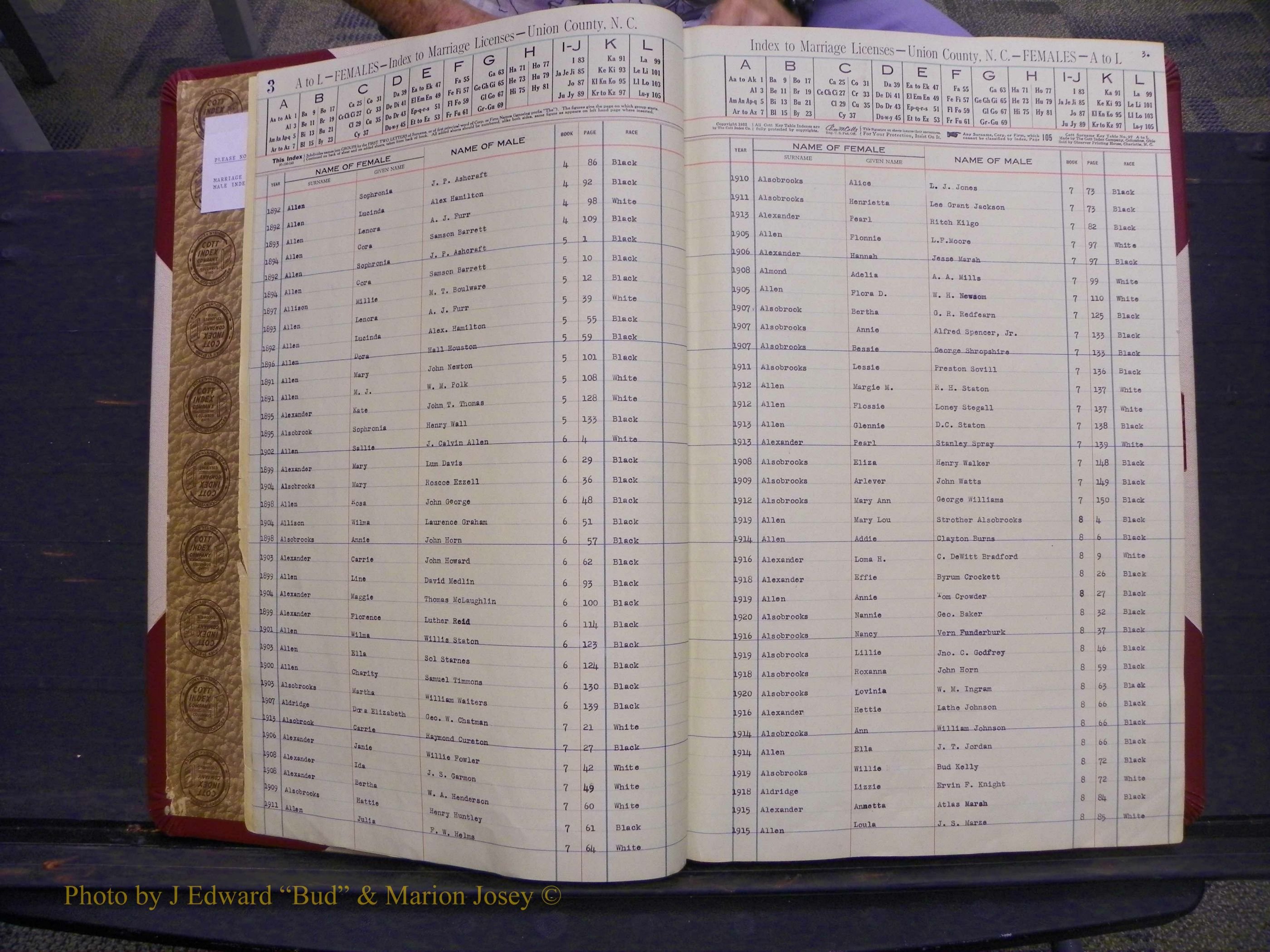 Union Co, NC Marriages Female Index, A-Z, 1842-1936 (4).JPG