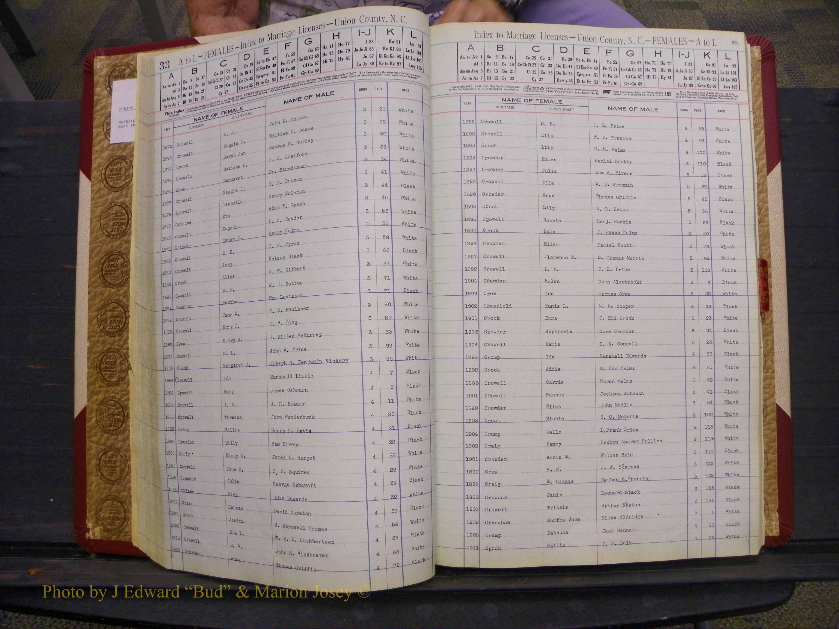 Union Co, NC Marriages Female Index, A-Z, 1842-1936 (48).JPG