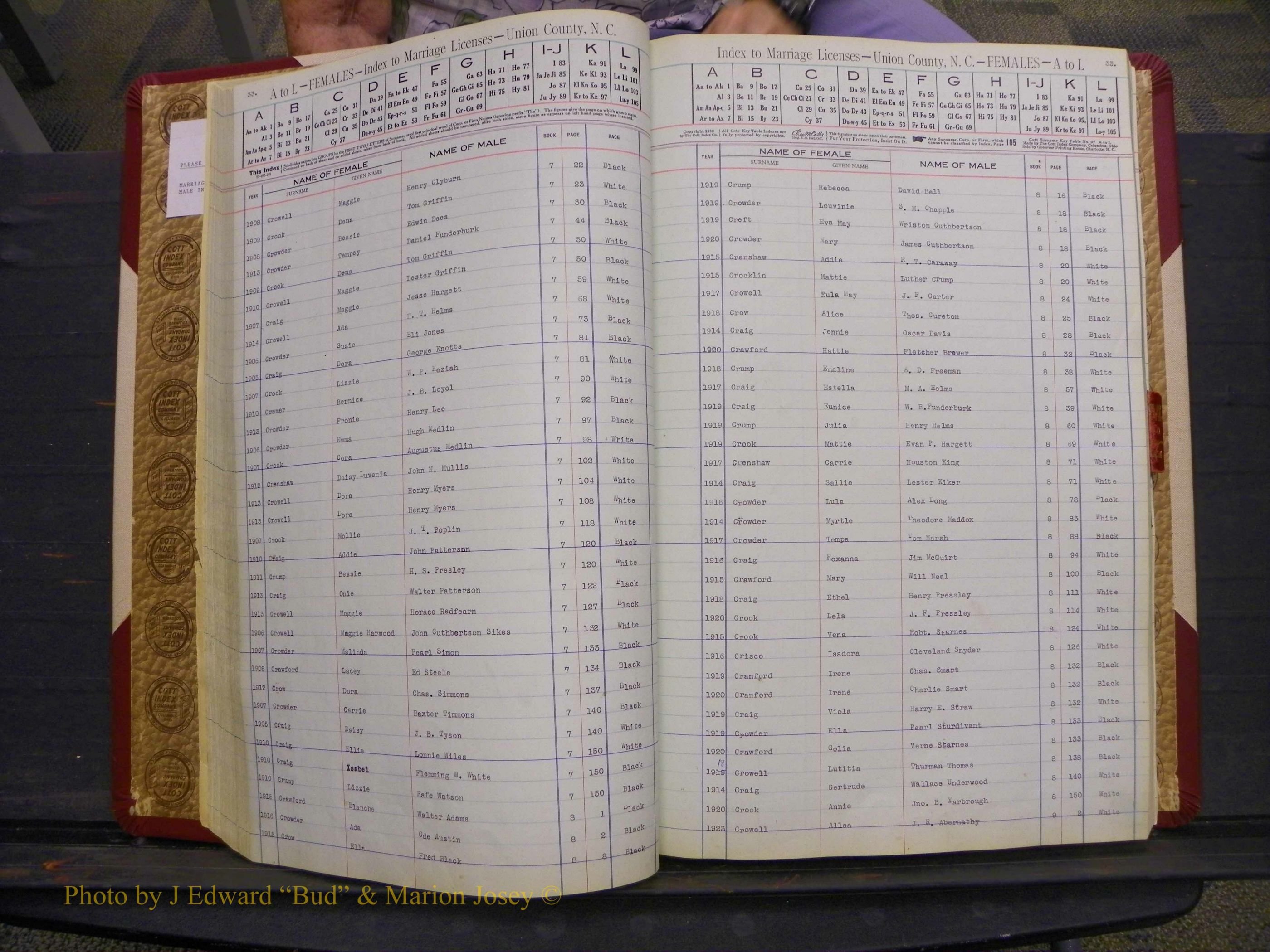 Union Co, NC Marriages Female Index, A-Z, 1842-1936 (49).JPG
