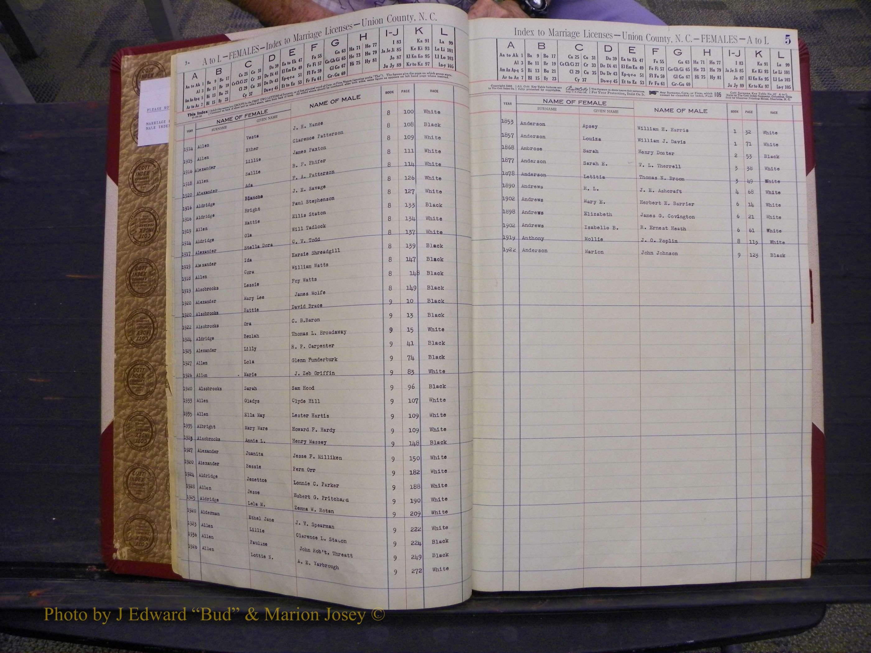 Union Co, NC Marriages Female Index, A-Z, 1842-1936 (5).JPG