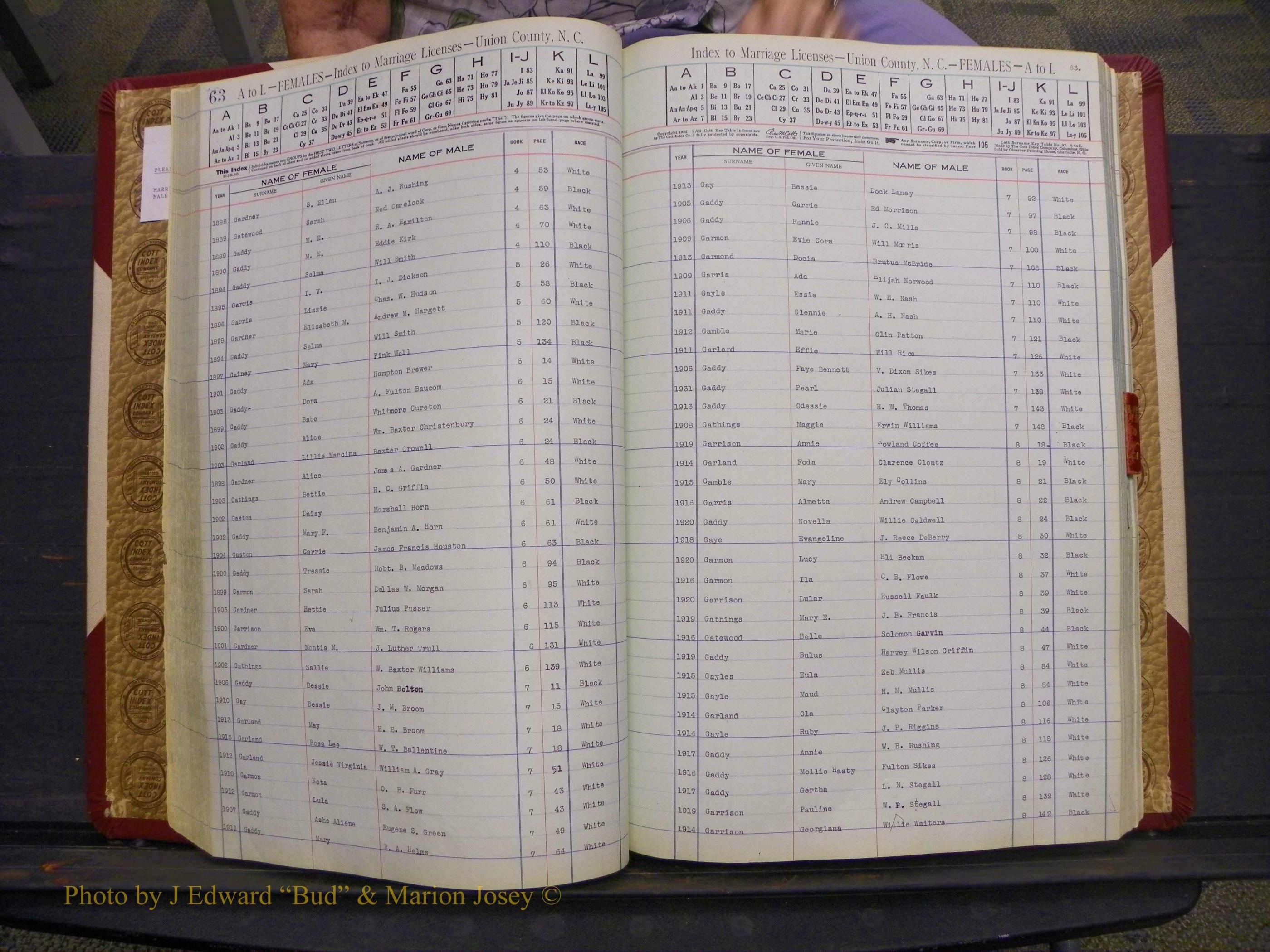 Union Co, NC Marriages Female Index, A-Z, 1842-1936 (74).JPG