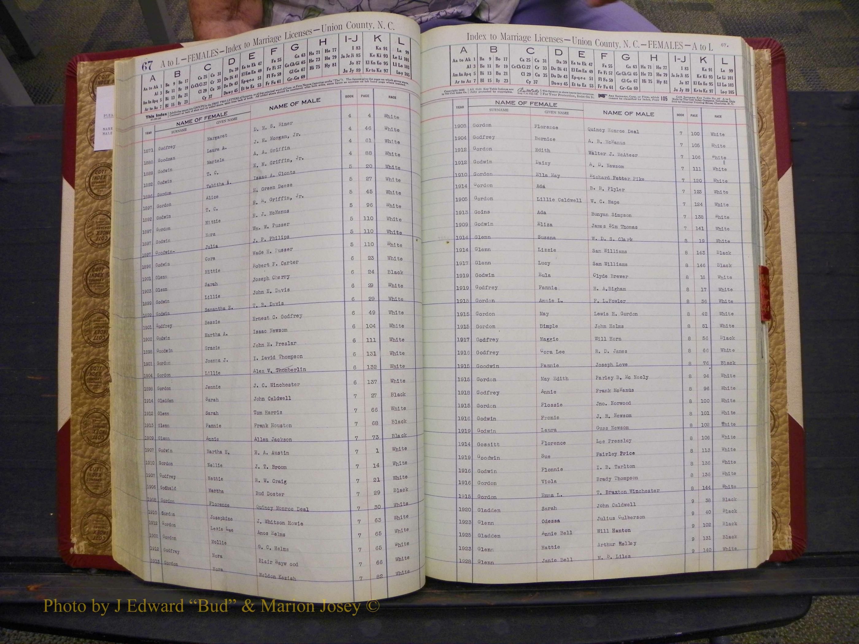 Union Co, NC Marriages Female Index, A-Z, 1842-1936 (79).JPG