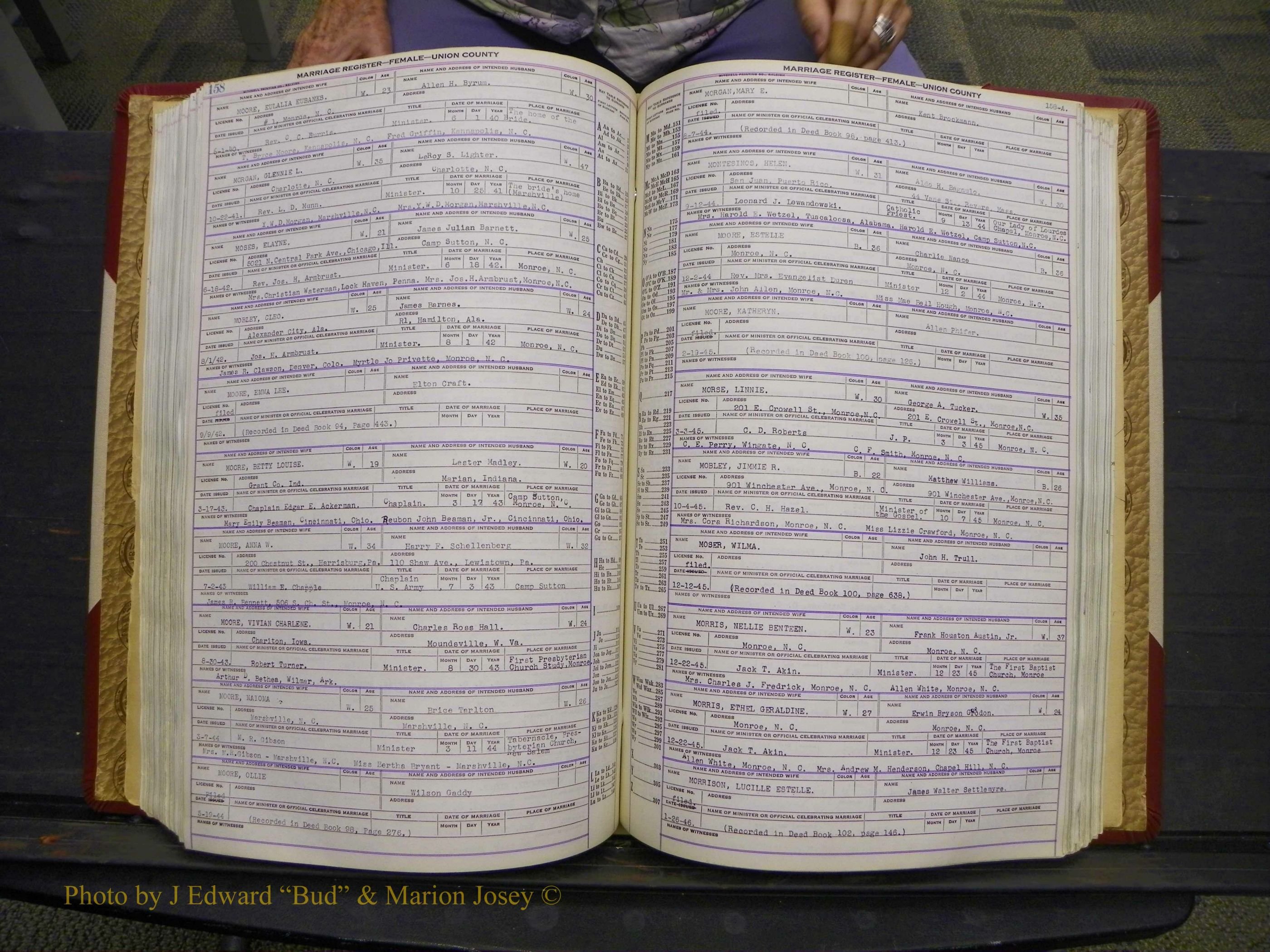 Union Co, NC Marriages Female Index, A-Z, 1937-1965 (215).JPG