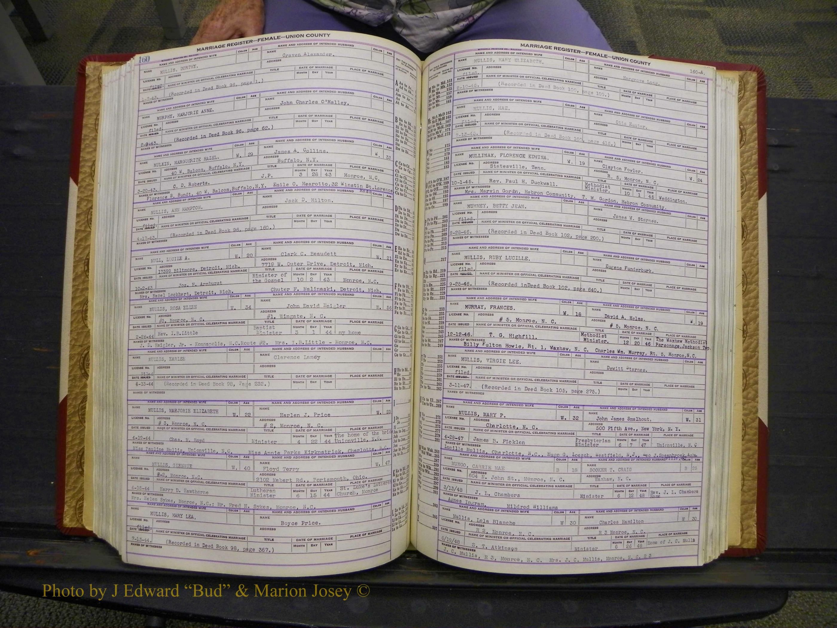 Union Co, NC Marriages Female Index, A-Z, 1937-1965 (221).JPG