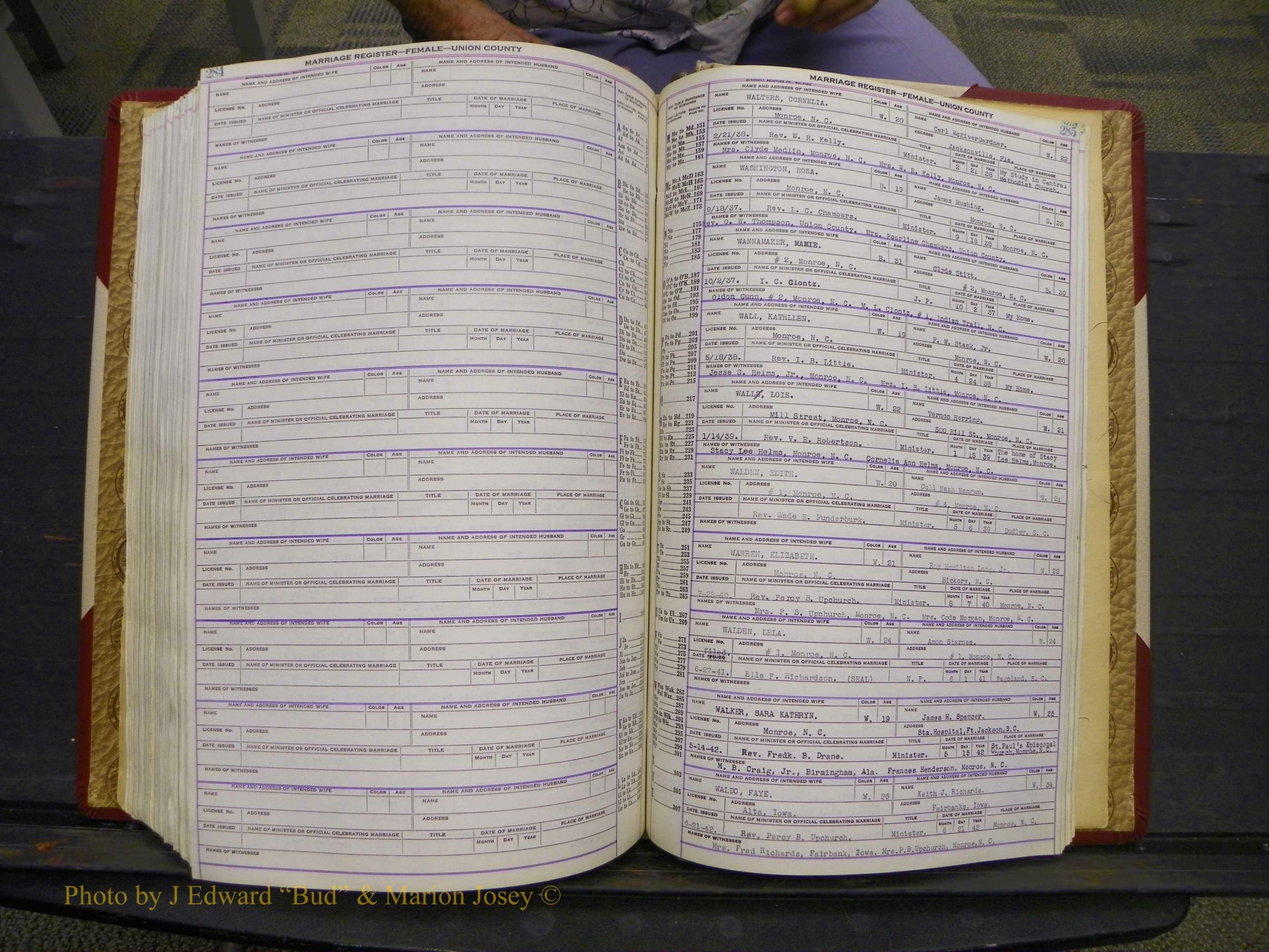 Union Co, NC Marriages Female Index, A-Z, 1937-1965 (341).JPG