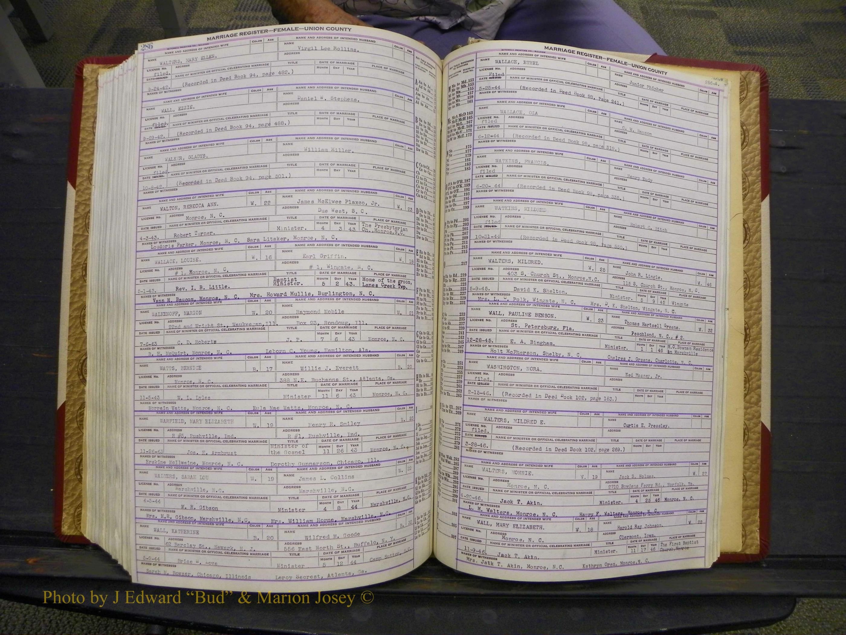 Union Co, NC Marriages Female Index, A-Z, 1937-1965 (342).JPG