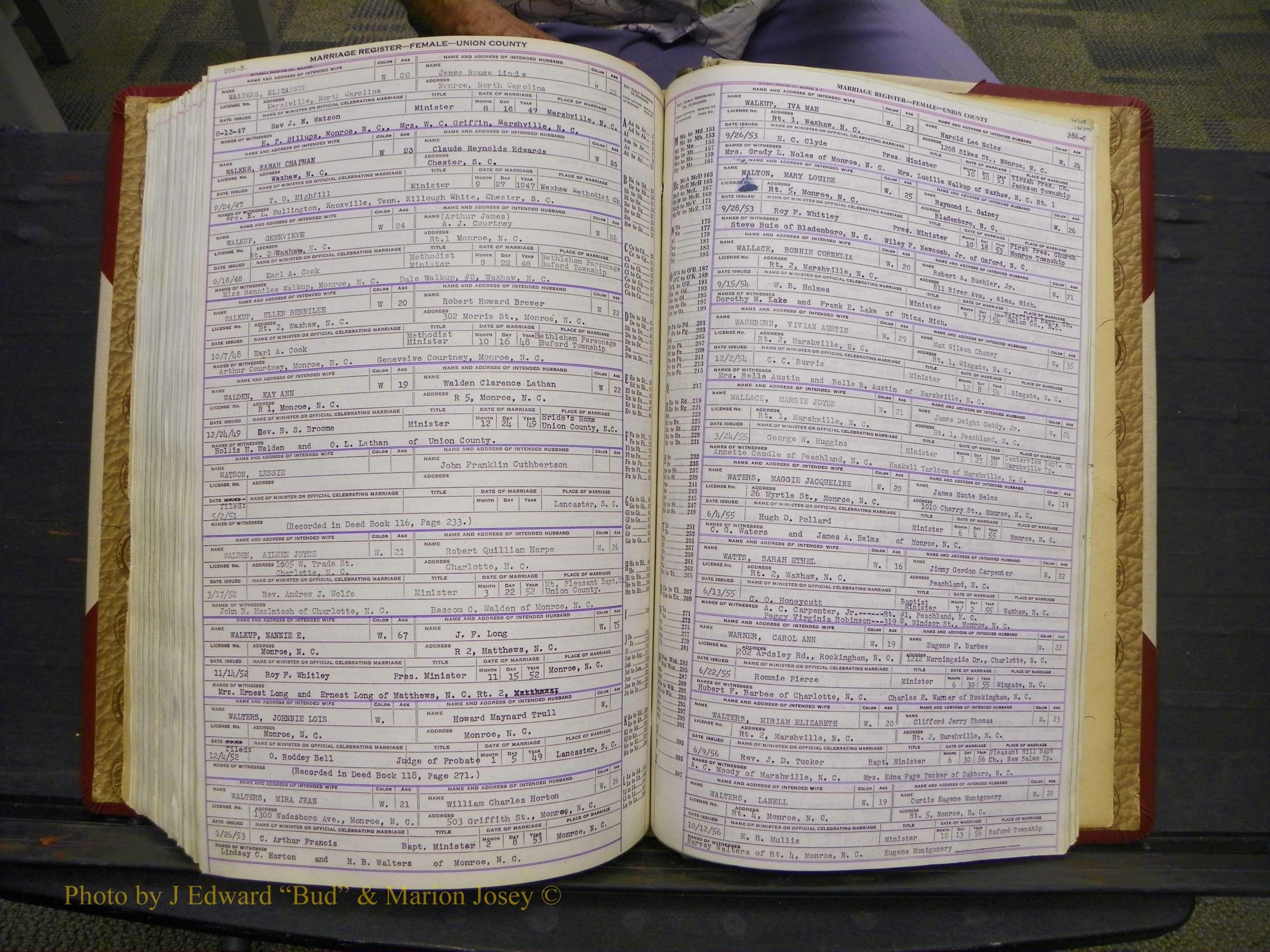 Union Co, NC Marriages Female Index, A-Z, 1937-1965 (343).JPG