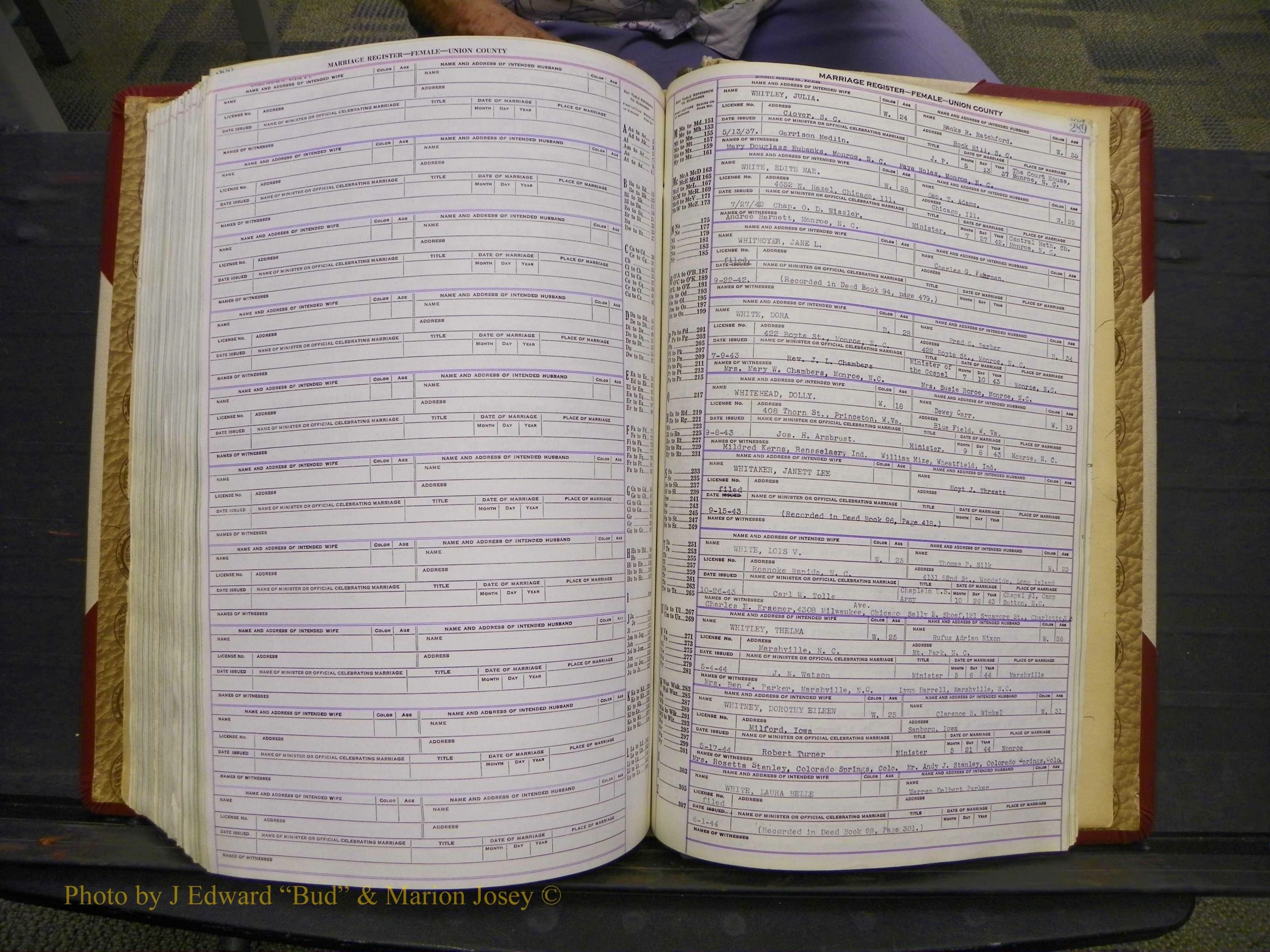 Union Co, NC Marriages Female Index, A-Z, 1937-1965 (347).JPG