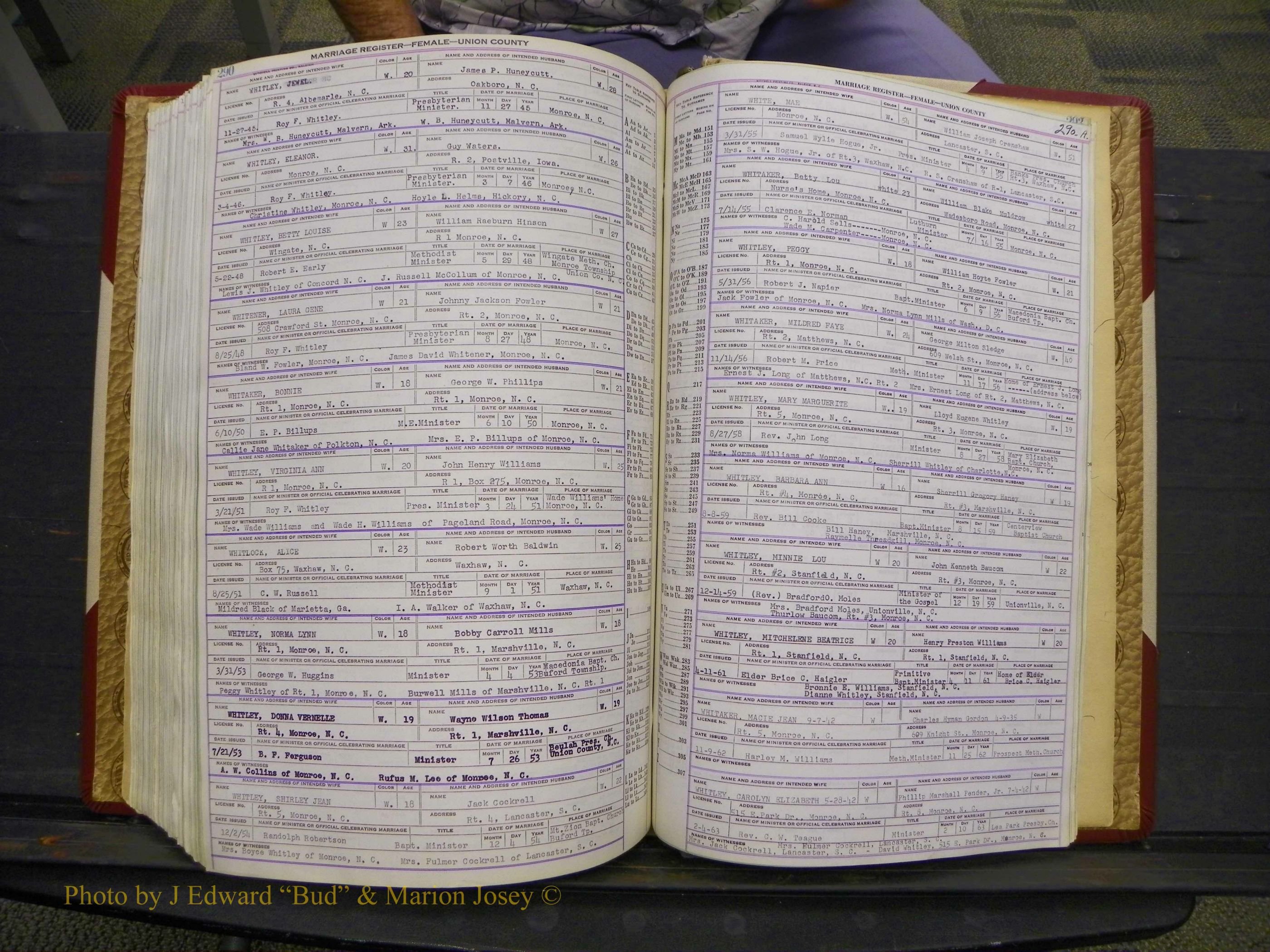 Union Co, NC Marriages Female Index, A-Z, 1937-1965 (348).JPG