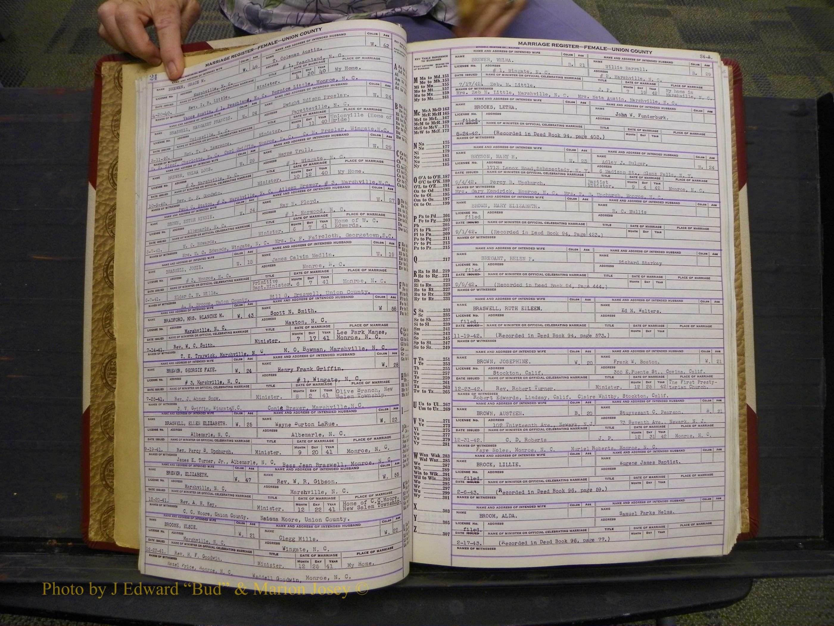 Union Co, NC Marriages Female Index, A-Z, 1937-1965 (35).JPG