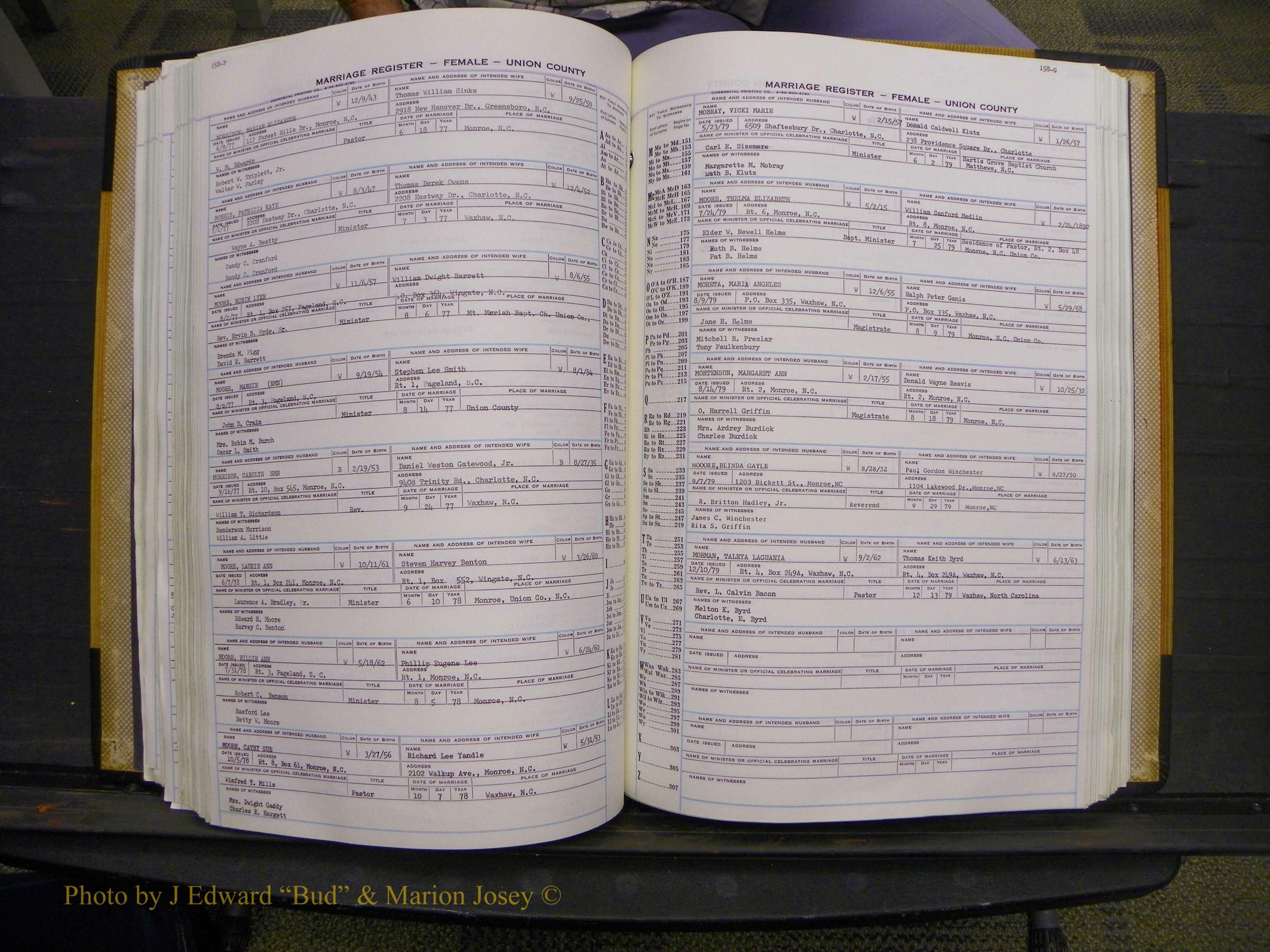 Union Co, NC Marriages Female Index, A-Z, 1966-1979 (193).JPG