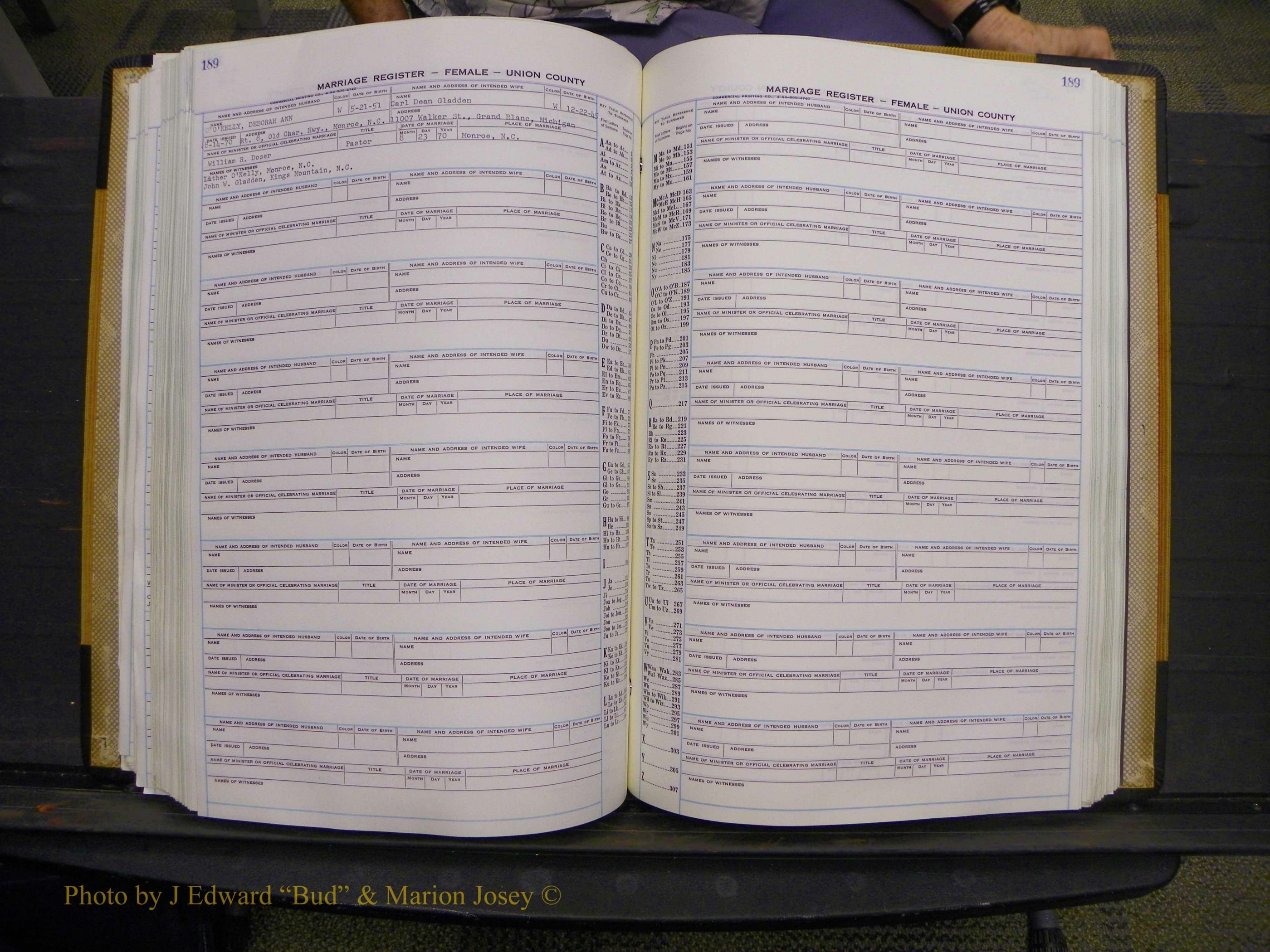 Union Co, NC Marriages Female Index, A-Z, 1966-1979 (216).JPG