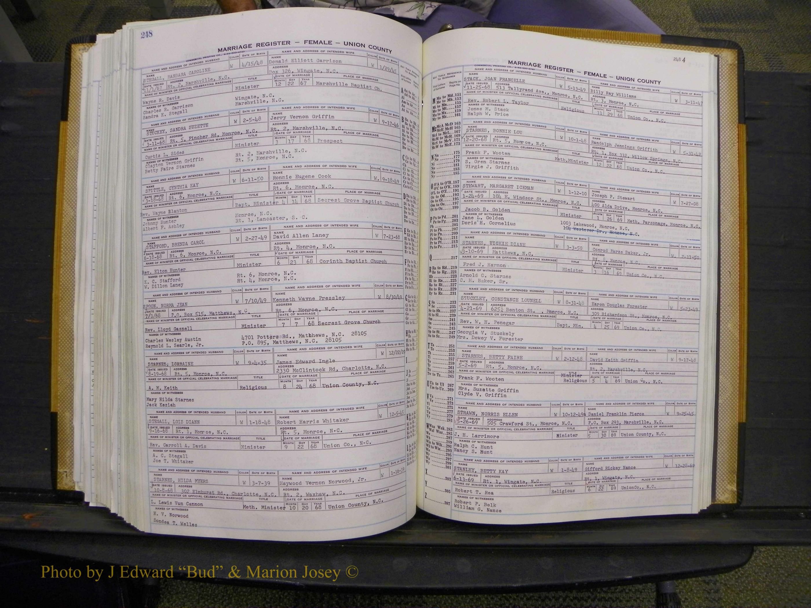 Union Co, NC Marriages Female Index, A-Z, 1966-1979 (279).JPG