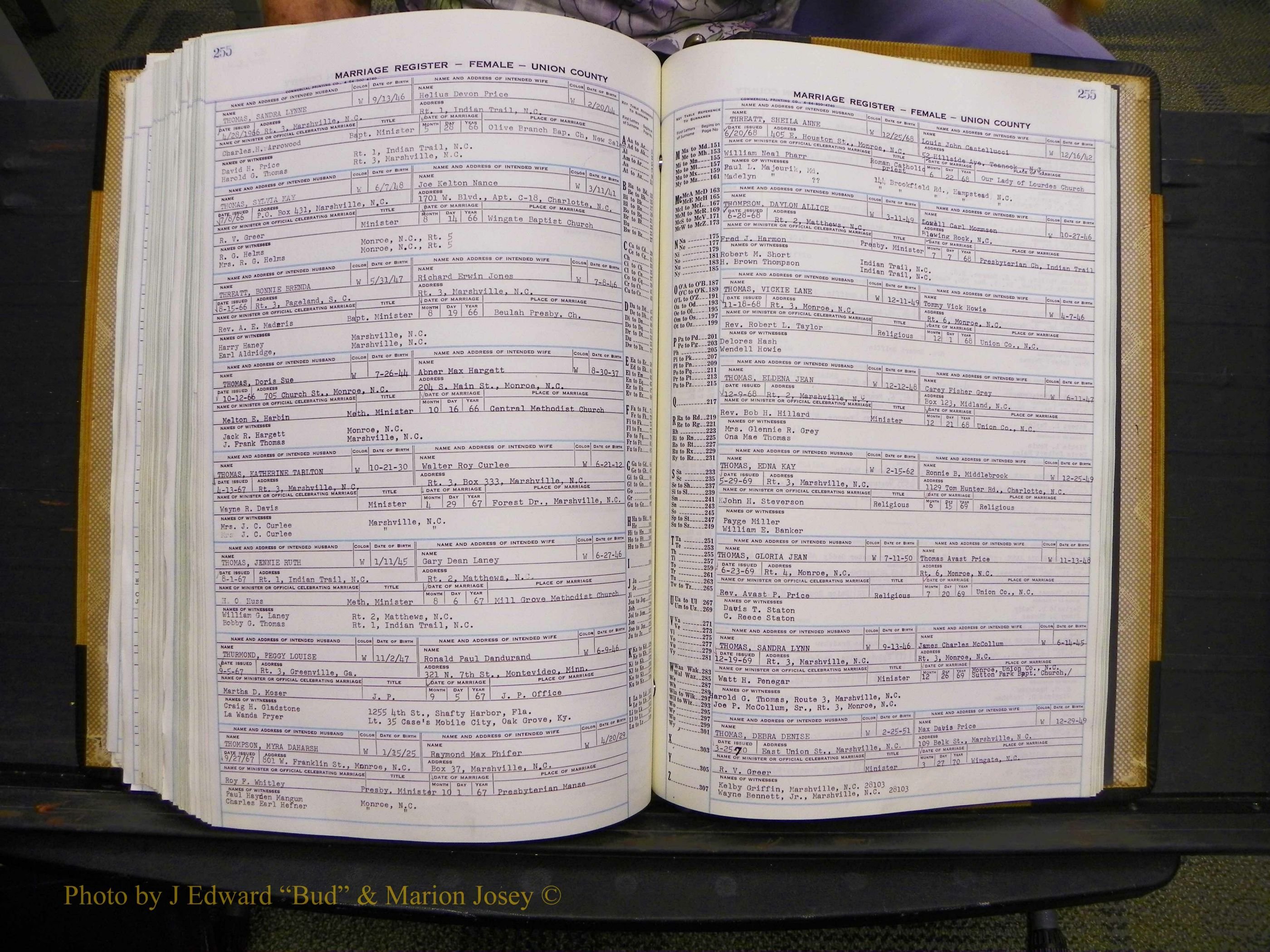 Union Co, NC Marriages Female Index, A-Z, 1966-1979 (292).JPG